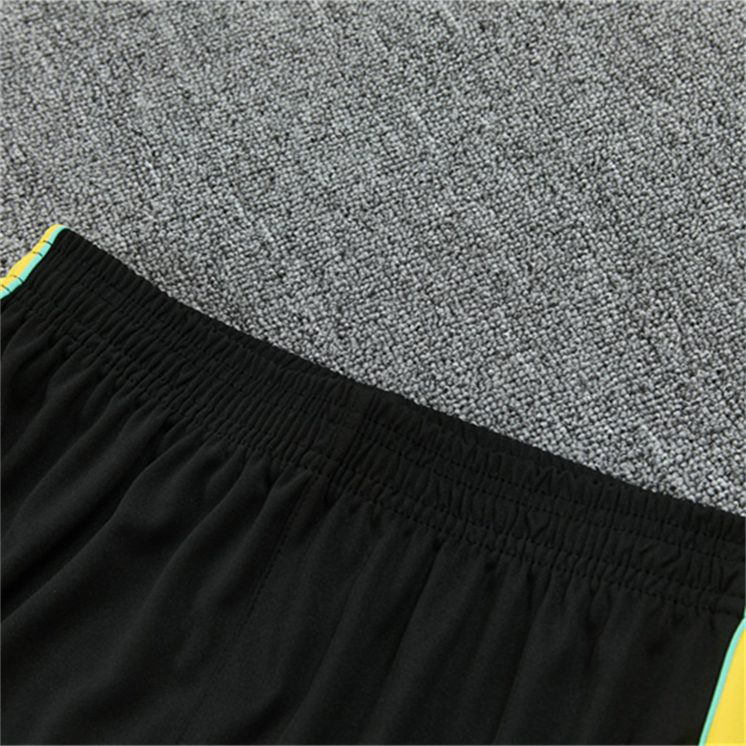 AlphaJersey-Brazil X JD 2026 Long Sleeves Training Set - Black Top And Black Yellow Pants