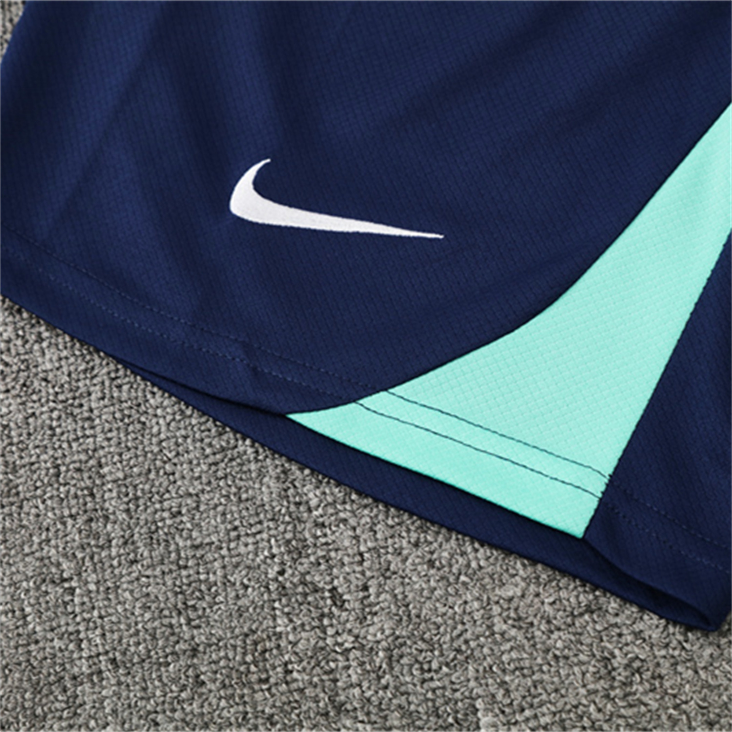 AlphaJersey-Brazil 25-26 Short-Sleeve Training Set - Blue Green Camouflage Top & Blue Shorts