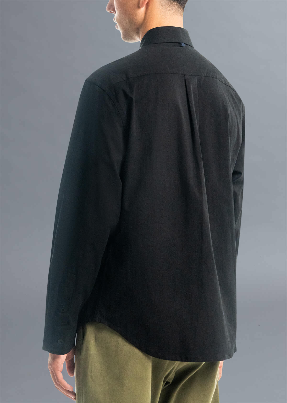 Black Ring Spun Shirt | Modern Menswear by yycbvcnbmmnbm