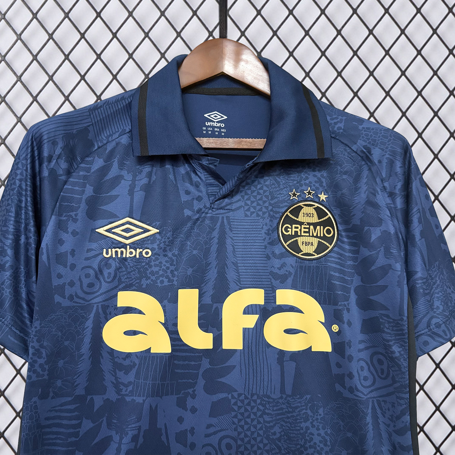 AlphaJersey-Gremio 25-26 Third Dark Blue Jersey - Fans Version