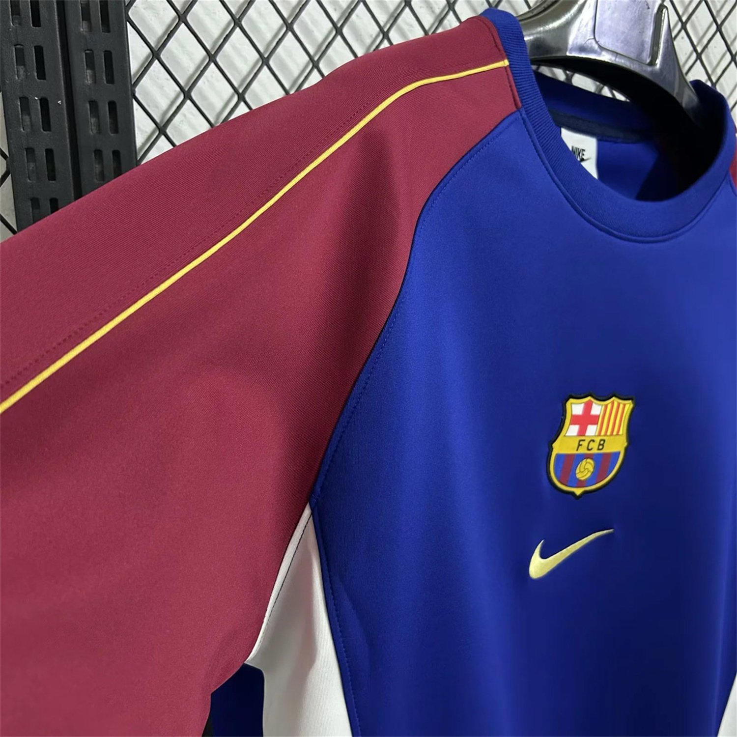 AlphaJersey-Barcelona 25-26 Blue And Red Unisex Pullover Hoodie