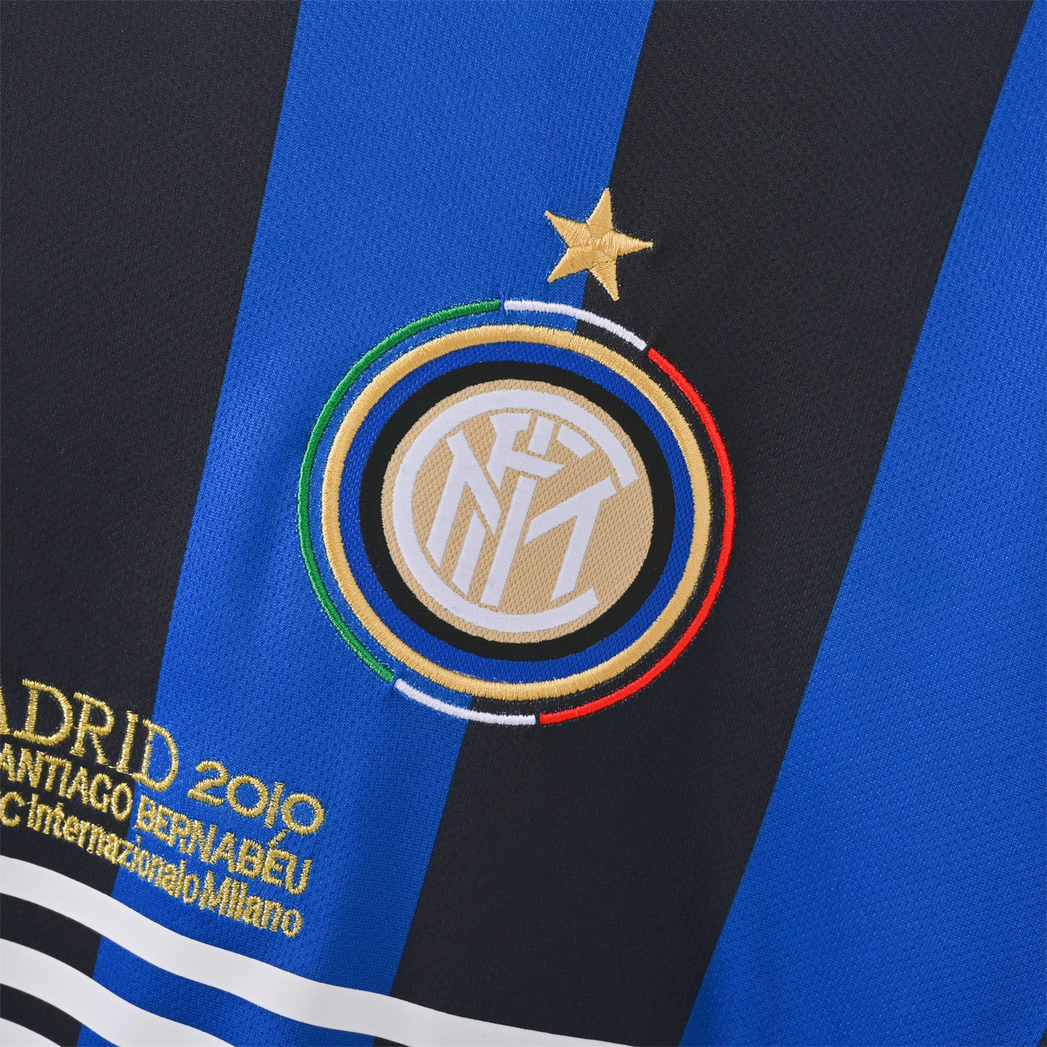 AlphaJersey-Retro Inter Milan 09-10 Home Long Sleeves Jersey - Champions League Final
