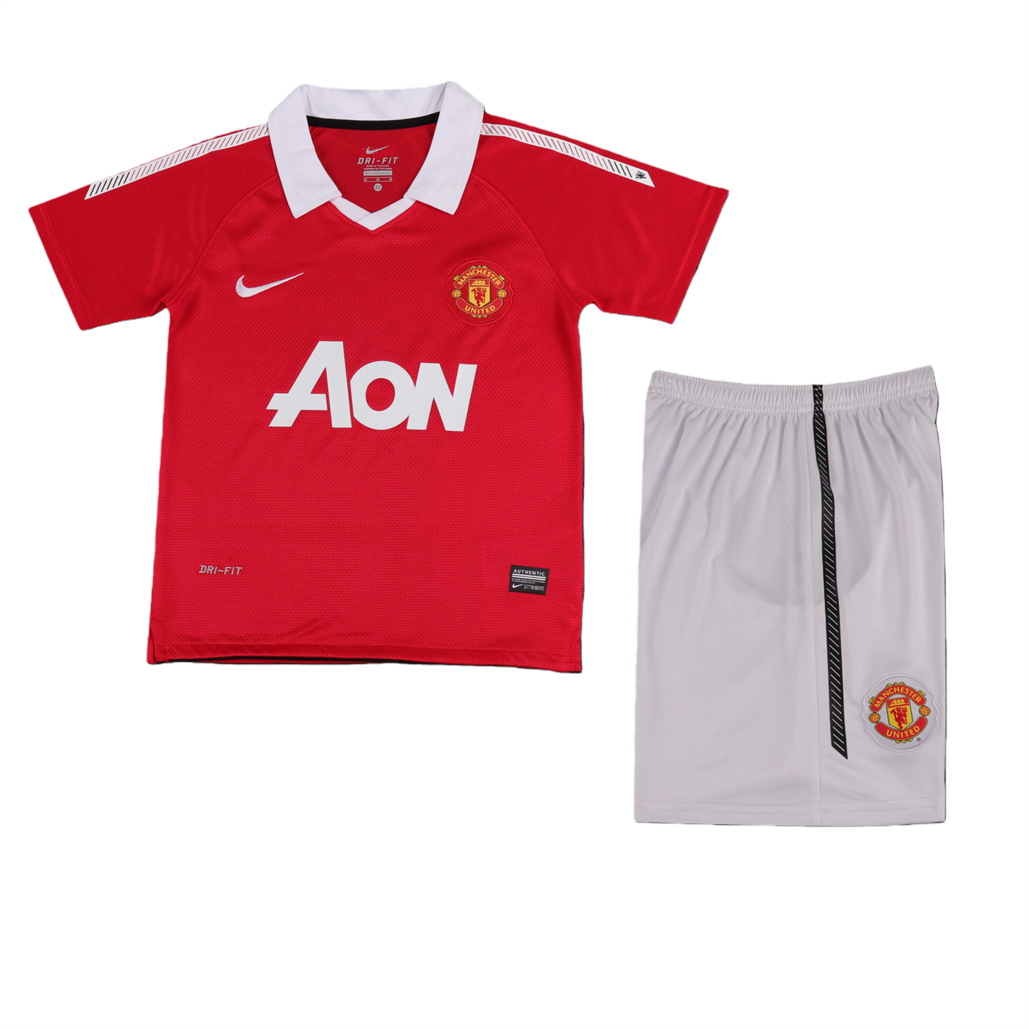 AlphaJersey-Retro Manchester United 2010-11 Home Kids Kit