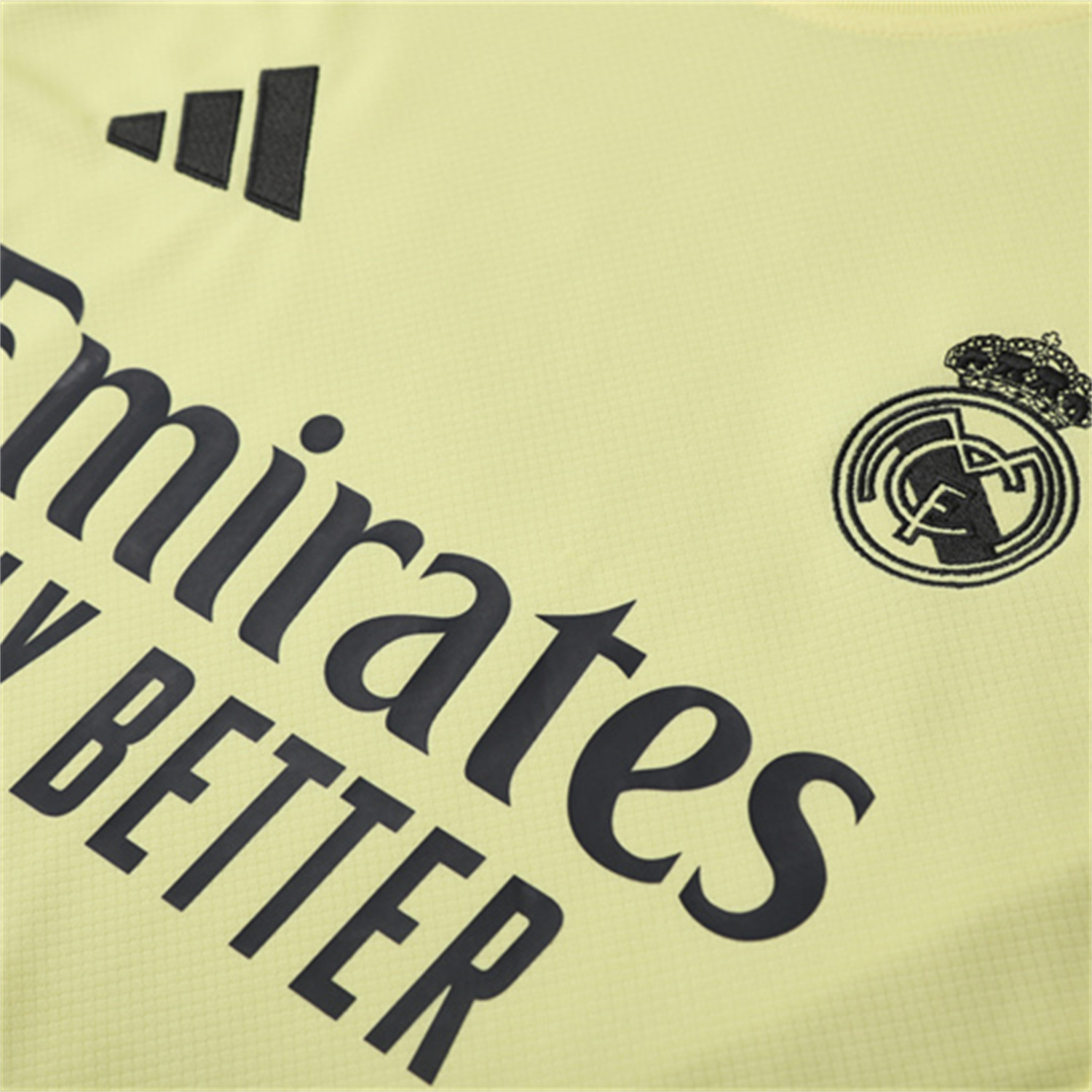 AlphaJersey-Real Madrid 25-26 Kids Short-Sleeve Training Set - Yellow Top and Grey Shorts