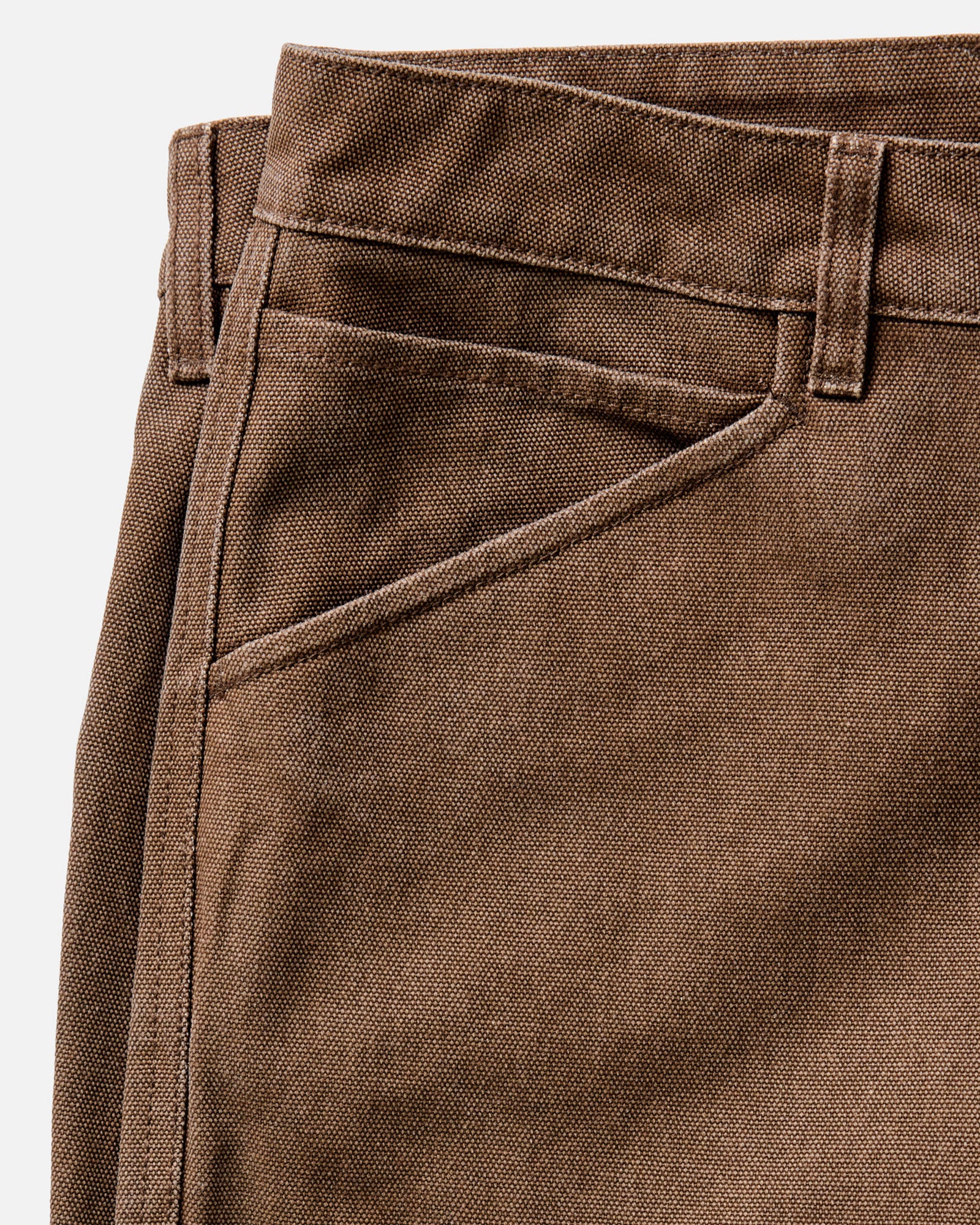 The Chore Pant in Aged Penny Chipped Canvas | Modern Menswear by yycbvcnbmmnbm