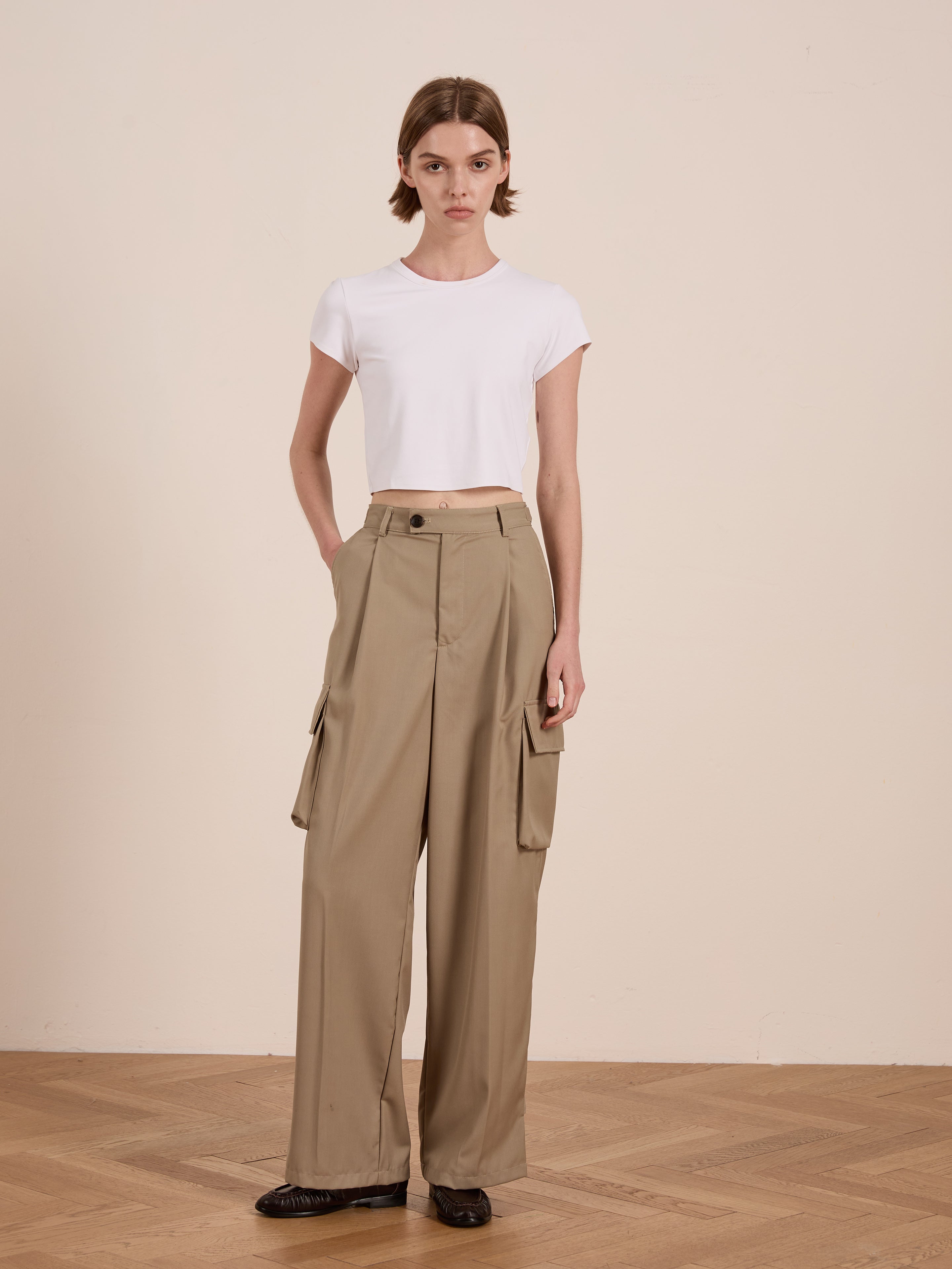 Hava Pleated Cargo Trousers | Modern Menswear by yycbvcnbmmnbm