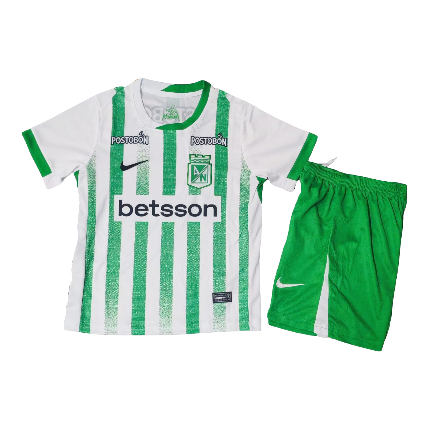 AlphaJersey-Atlético Nacional 25-26 Home Kids Kit