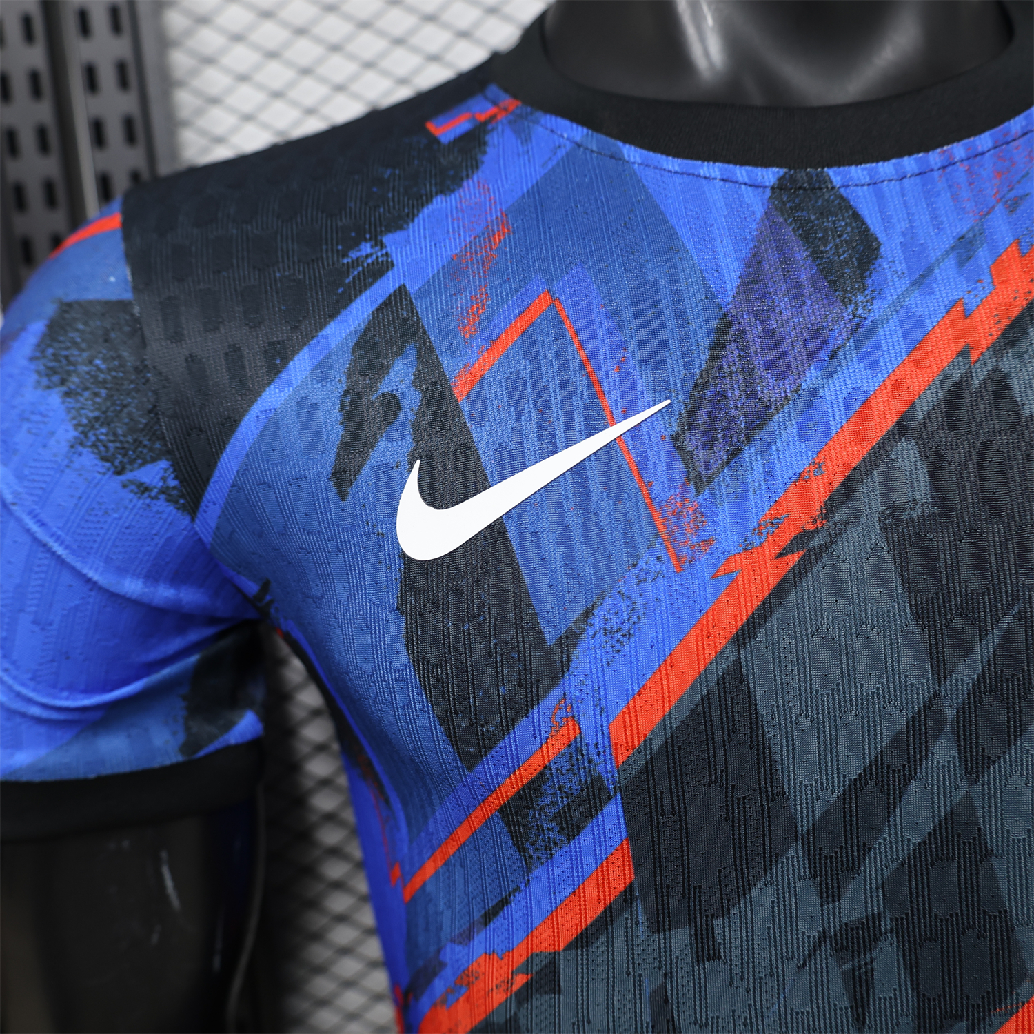 AlphaJersey-Croatia 2026 Blue And Black Special Jersey - Player Version