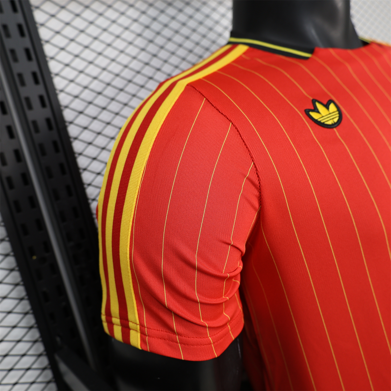 AlphaJersey-Belgium 2026 Terrace Icon Retro Casual Style Red Jersey - Player Version