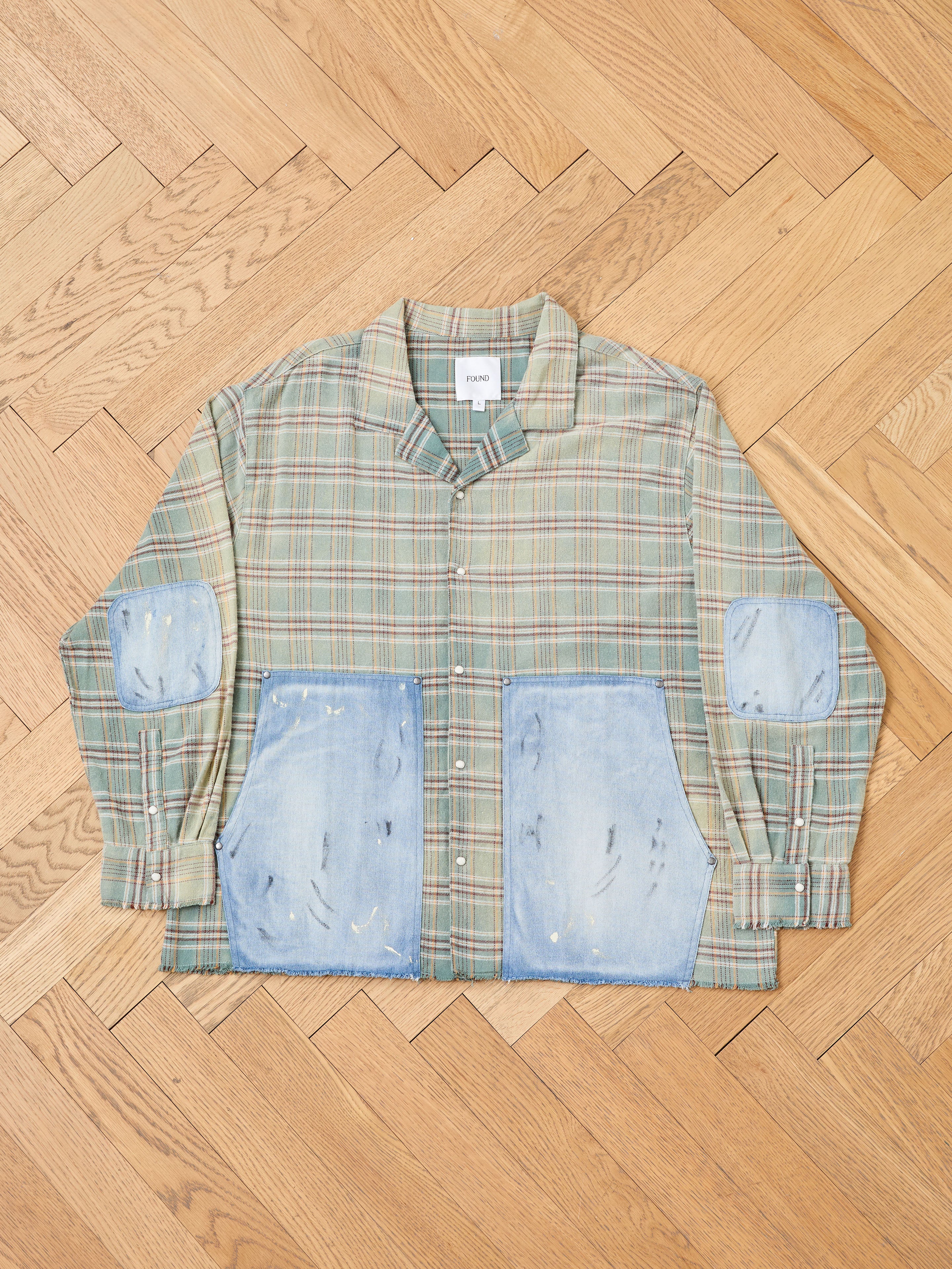 Plaid Denim Shirt | Modern Menswear by yycbvcnbmmnbm