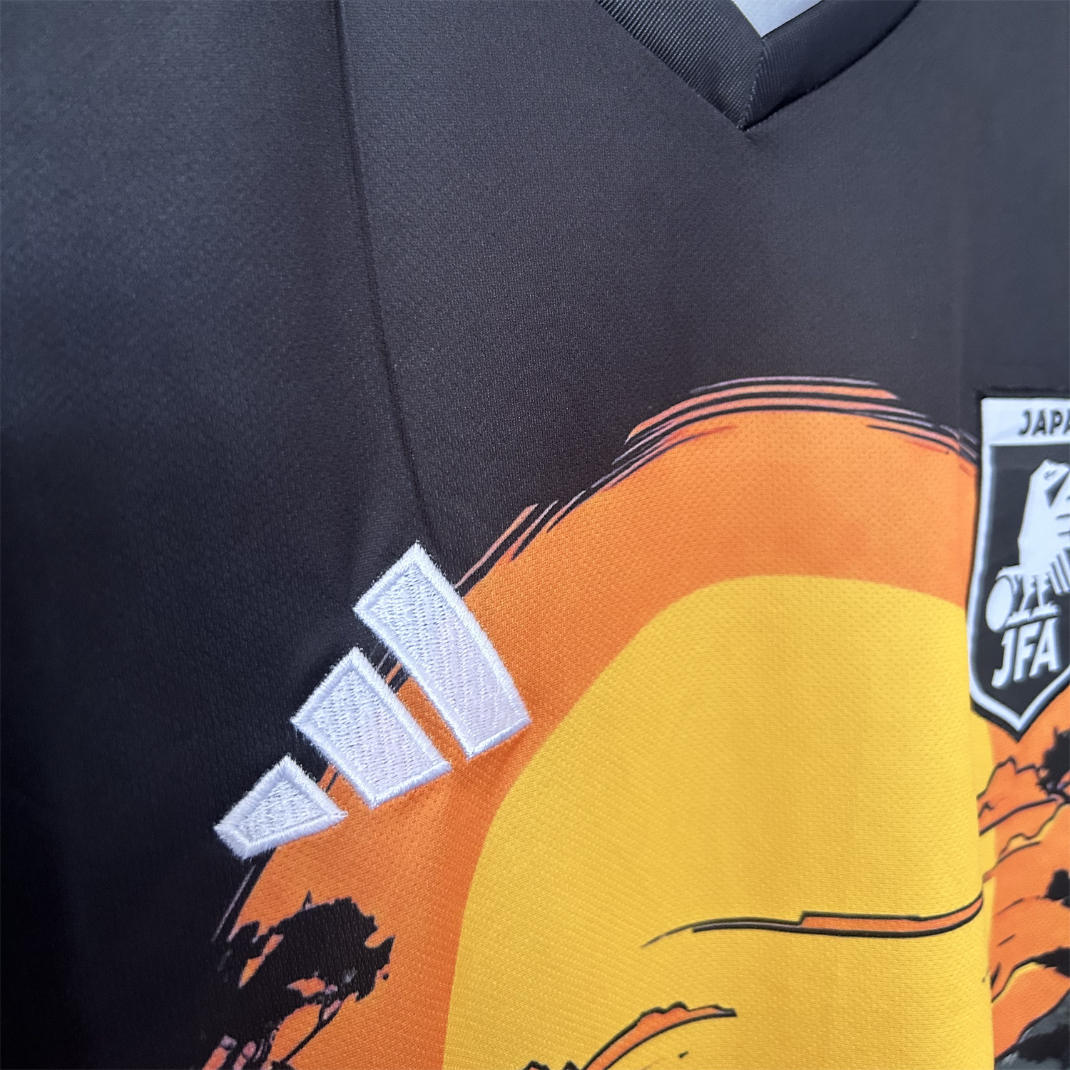 AlphaJersey-Japan 25-26 Flowing Water In Front Of The Temple At Sunset Black Special Jersey - Fans Version