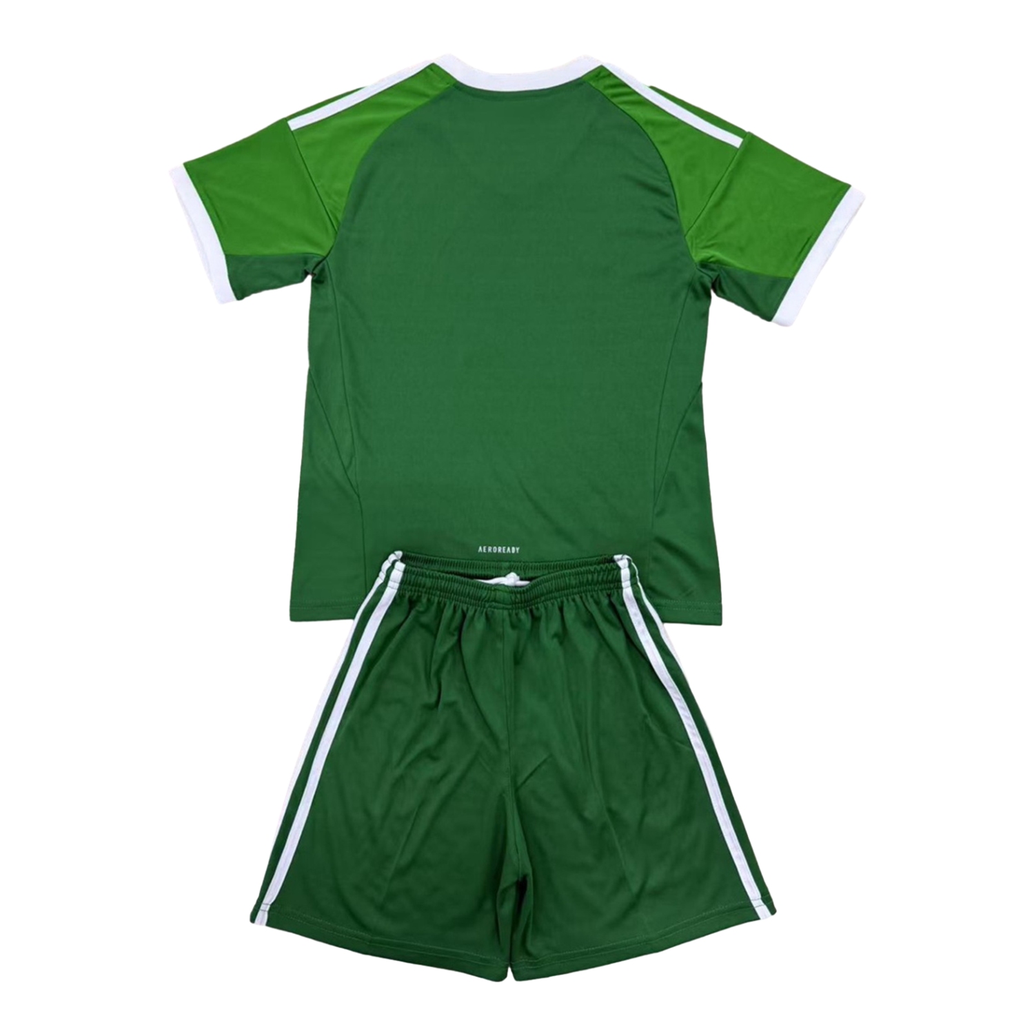 AlphaJersey-Mexico 2025 Throwback Trefoil Green Goalkeeper Men's Adult Jersey Set - Fans Version
