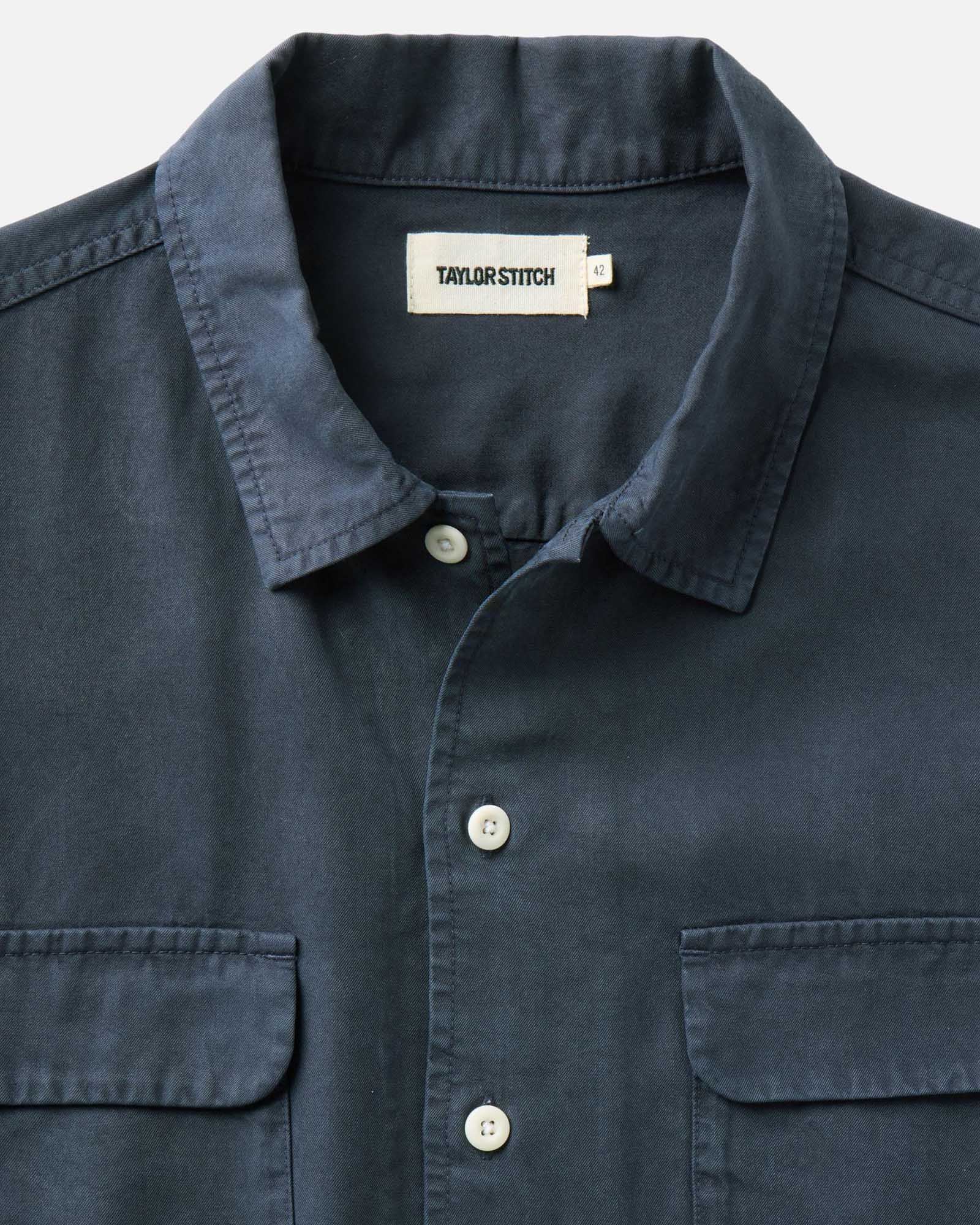 The Shore Shirt in Navy Lyocell | Modern Menswear by yycbvcnbmmnbm