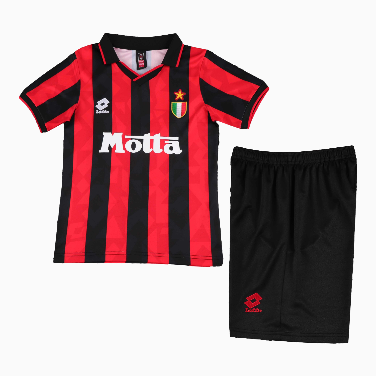 AlphaJersey-Retro AC Milan 1993-94 Home Kids Kit