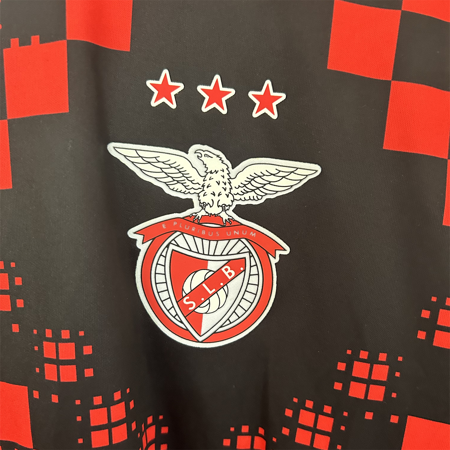 AlphaJersey-Benfica 25-26 Black Red Pre-Match Training Jersey - Fans Version