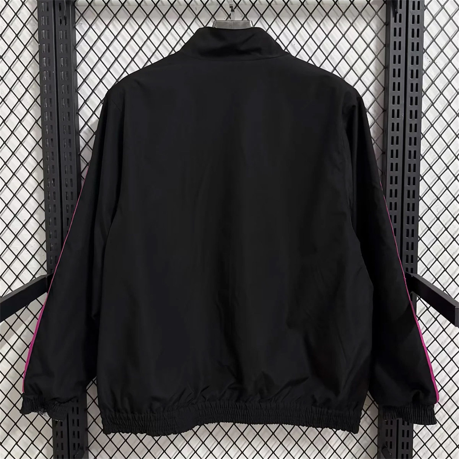 AlphaJersey-Juventus 25-26 Double Sided Reversible Windbreaker - Black & Grey