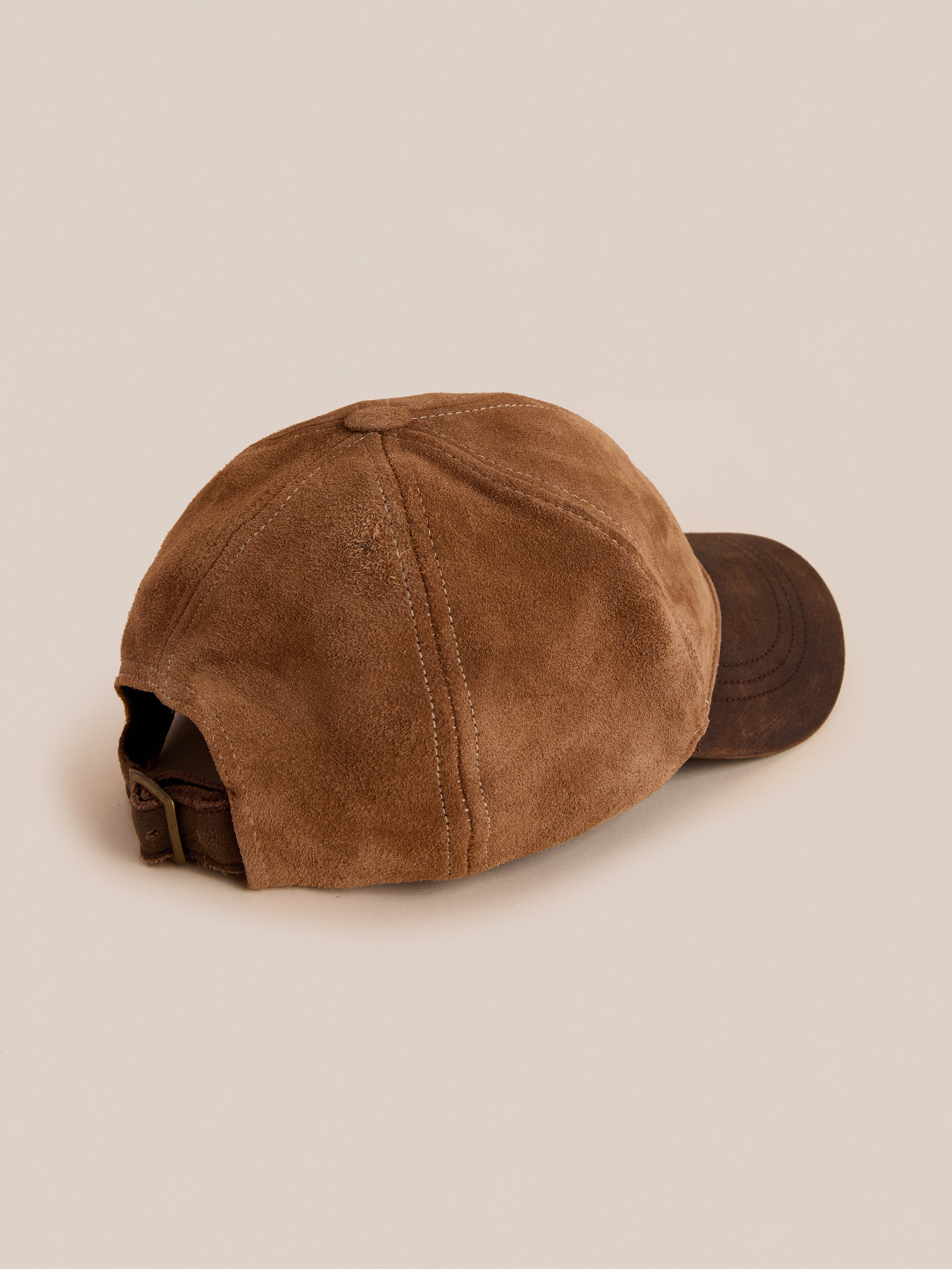 Suede Leather Contrast Distressed Cap | Modern Menswear by yycbvcnbmmnbm