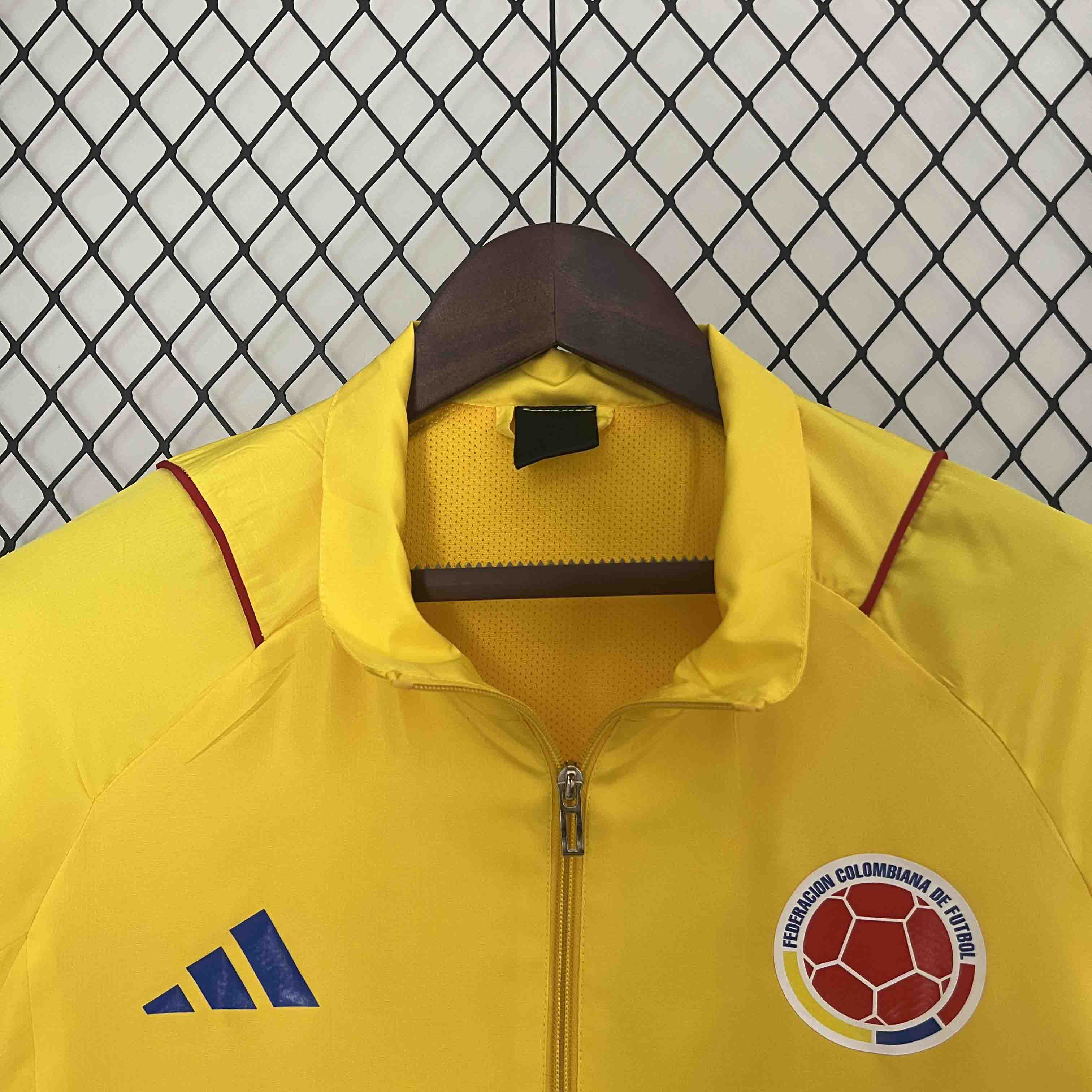AlphaJersey-Colombia 2024 Yellow Windbreaker