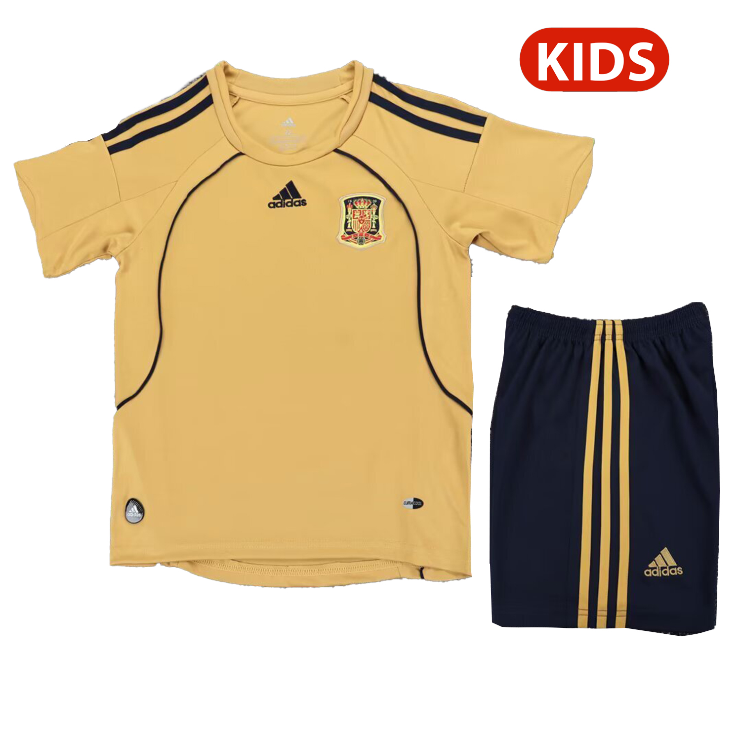 AlphaJersey-Retro Spain 2008 Away Kids Kit