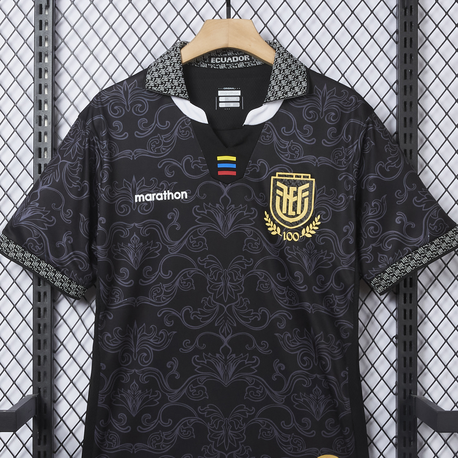 AlphaJersey-Ecuador 2026 Flowers Black Special Jersey - Fans Version