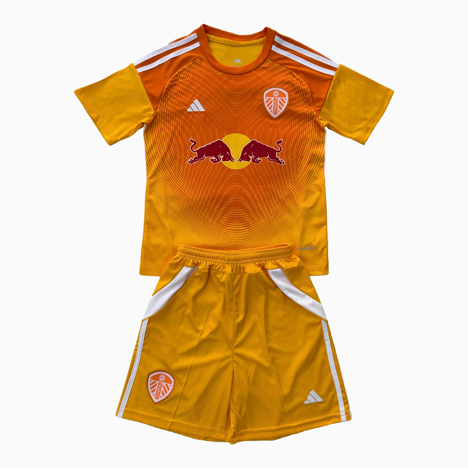 AlphaJersey-Leeds United 25-26 Orange Goalkeeper Kids Kit