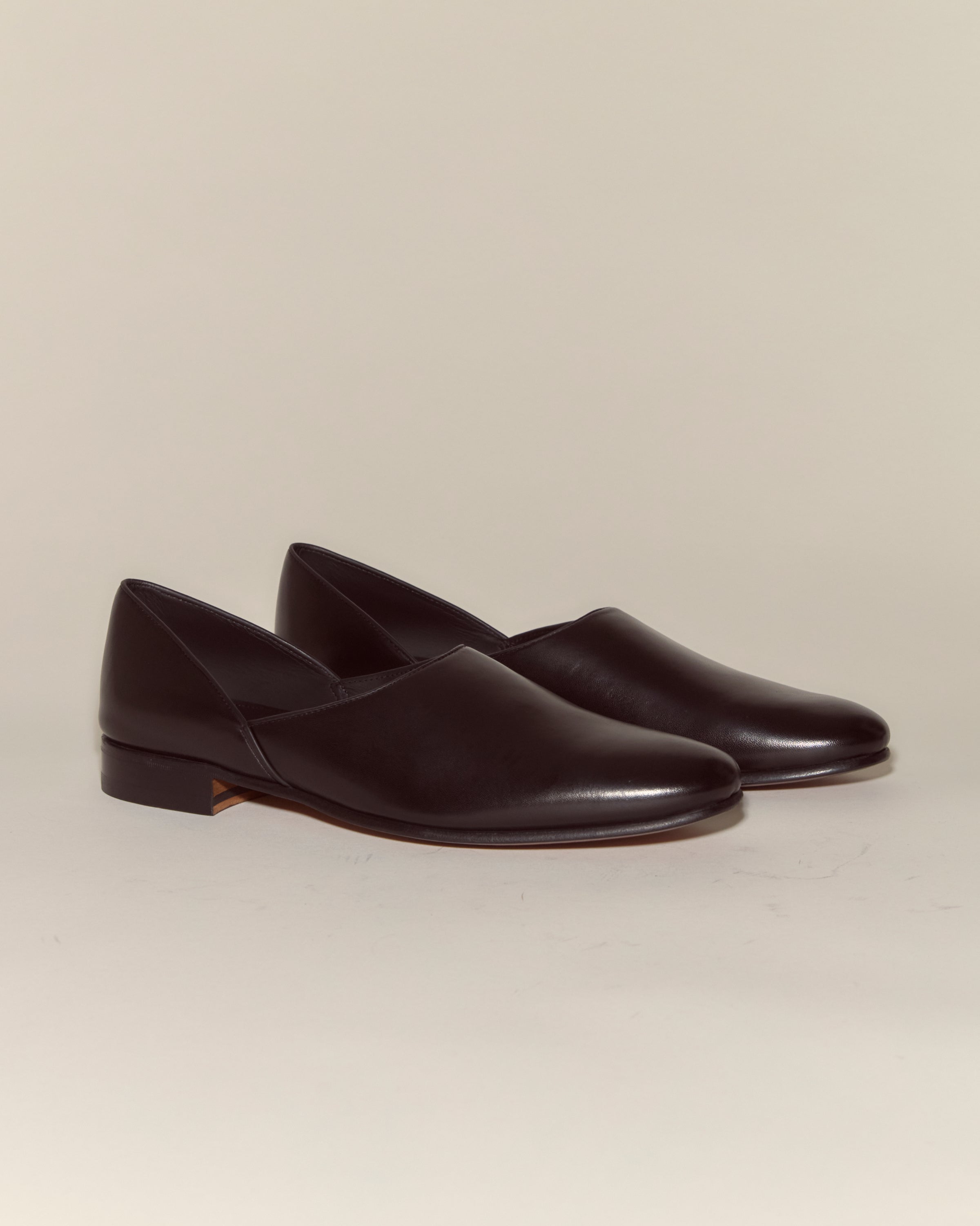Leather House Shoes - Black | Modern Menswear by yycbvcnbmmnbm