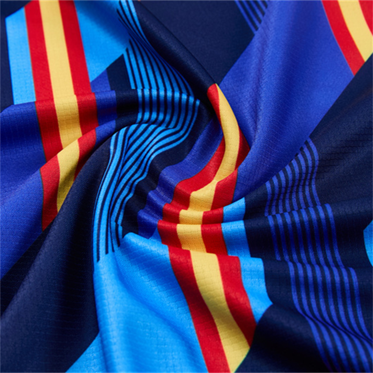 AlphaJersey-Spain 2026 Short-Sleeve Training Set - Royal Blue And Yellow Top & Royal Blue Shorts