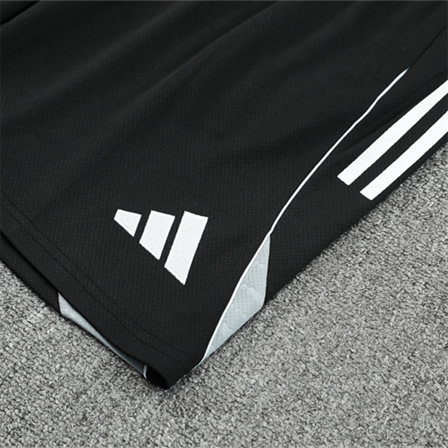 AlphaJersey-Germany 25-26 Kids Short-Sleeve Training Set - White Top & Black Shorts