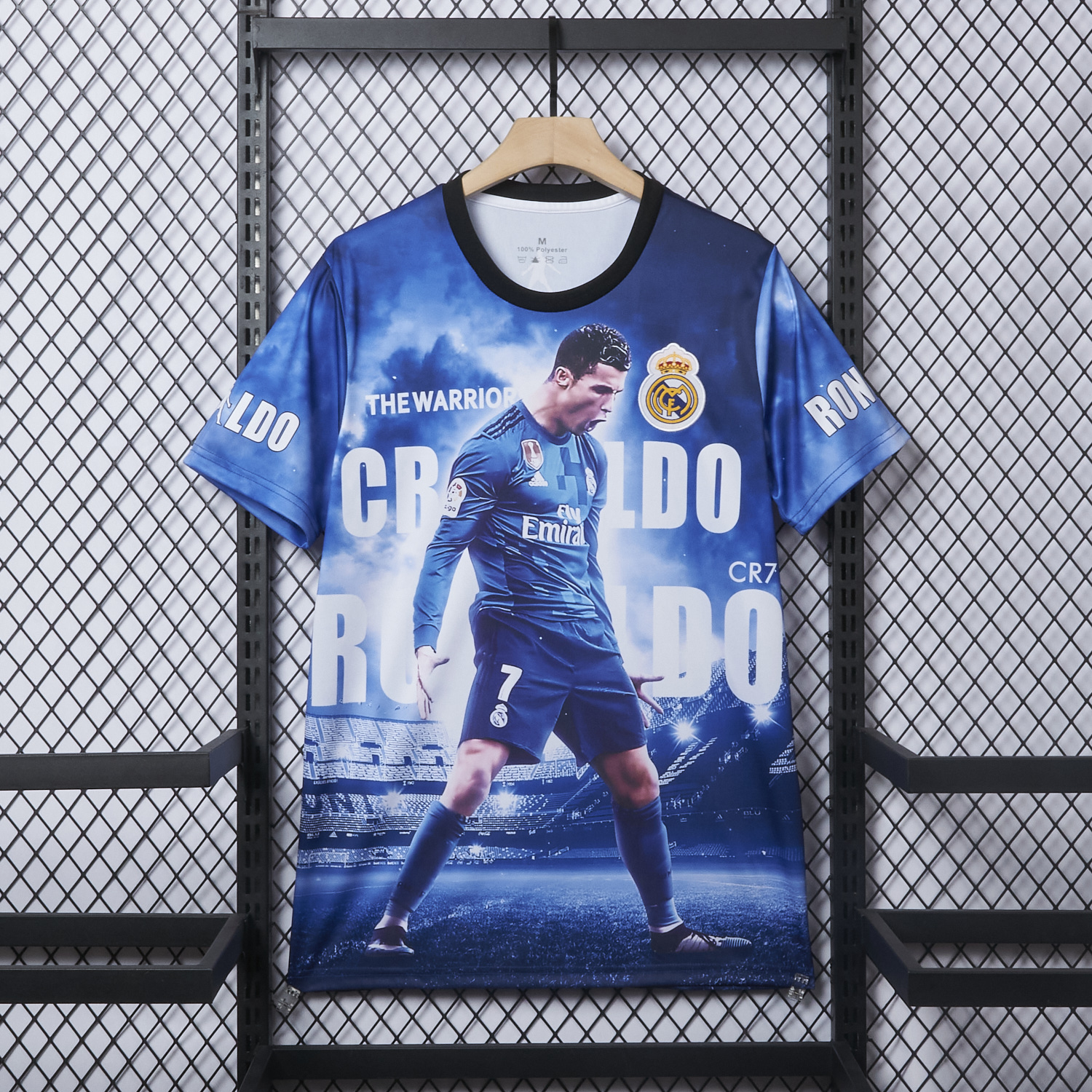 AlphaJersey-Cristiano Ronaldo Real Madrid 2017-18 Away Career Commemorative Jersey - Fans Version
