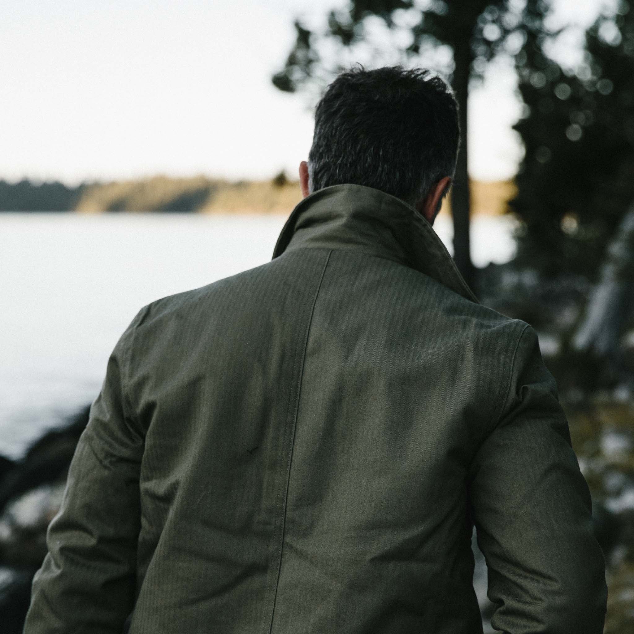 The Lined Watts Jacket in Olive | Modern Menswear by yycbvcnbmmnbm