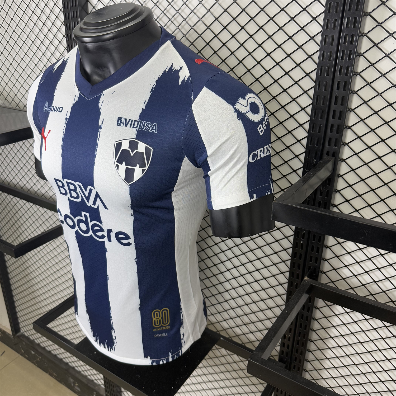 AlphaJersey-Rayados Monterrey 25-26 Home Stripes Jersey - Player Version