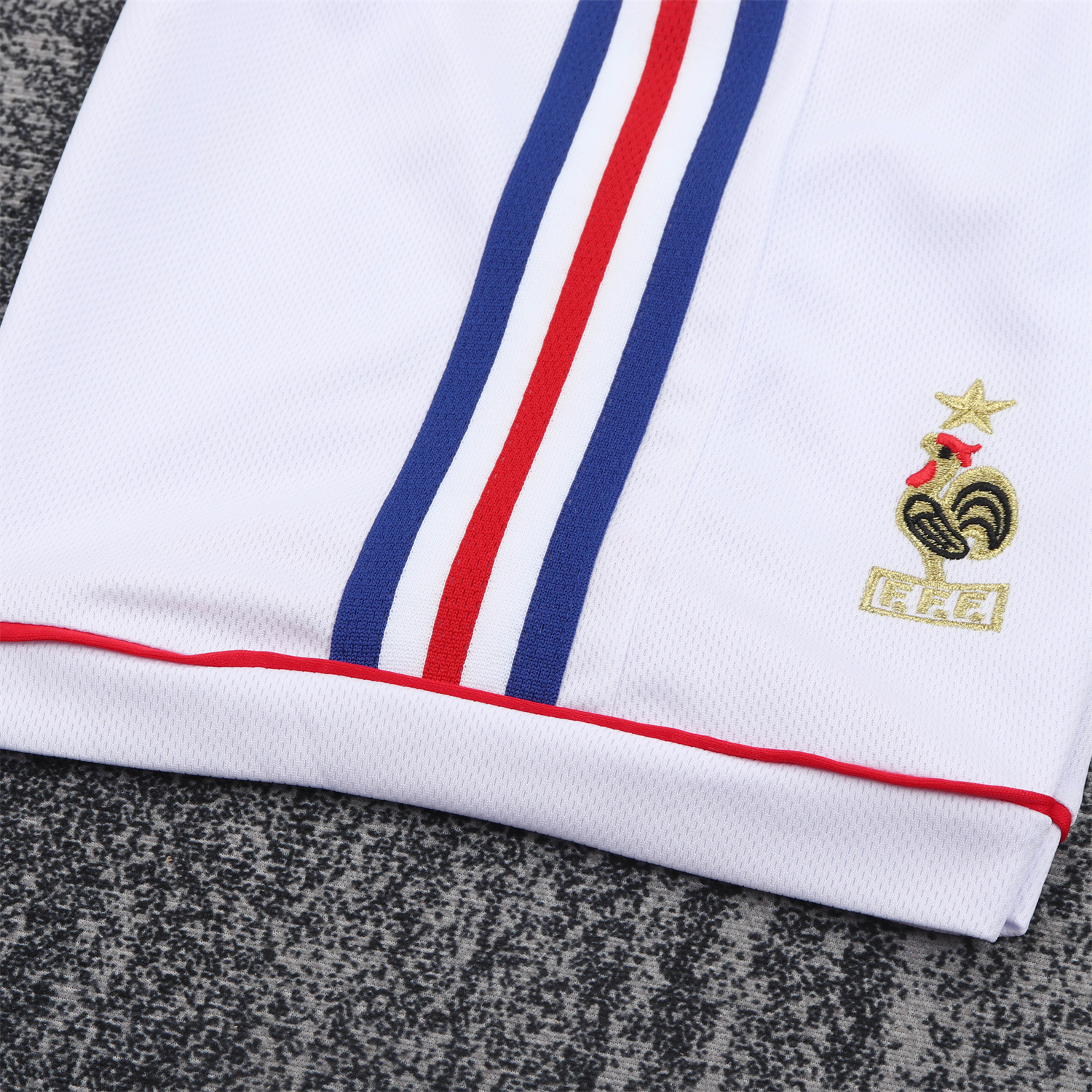 AlphaJersey-Retro France 1998 Home Long Sleeves Kids Kit