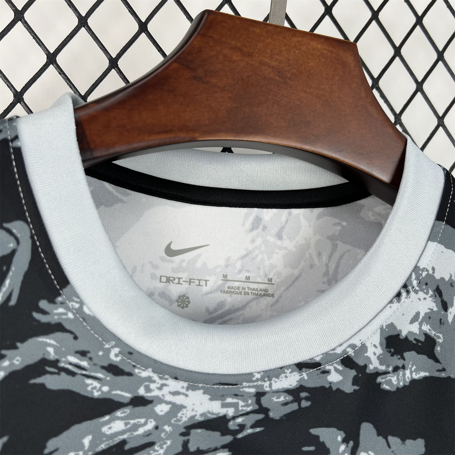 AlphaJersey-England 2026 Black With Gray And White Abstract Swirls Special Edition Jersey - Fans Version