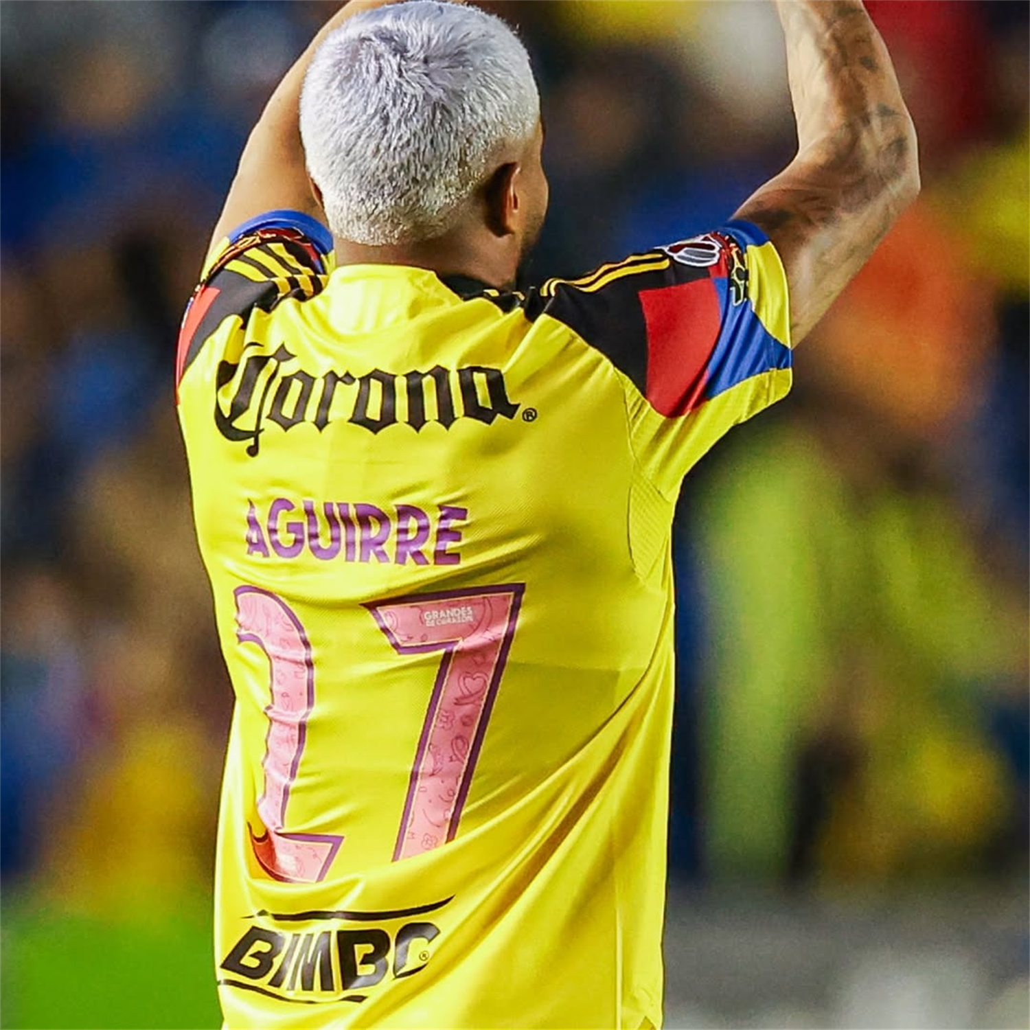 AlphaJersey-【Pink Font】Club América 25-26 Home Yellow Jersey - Player Version