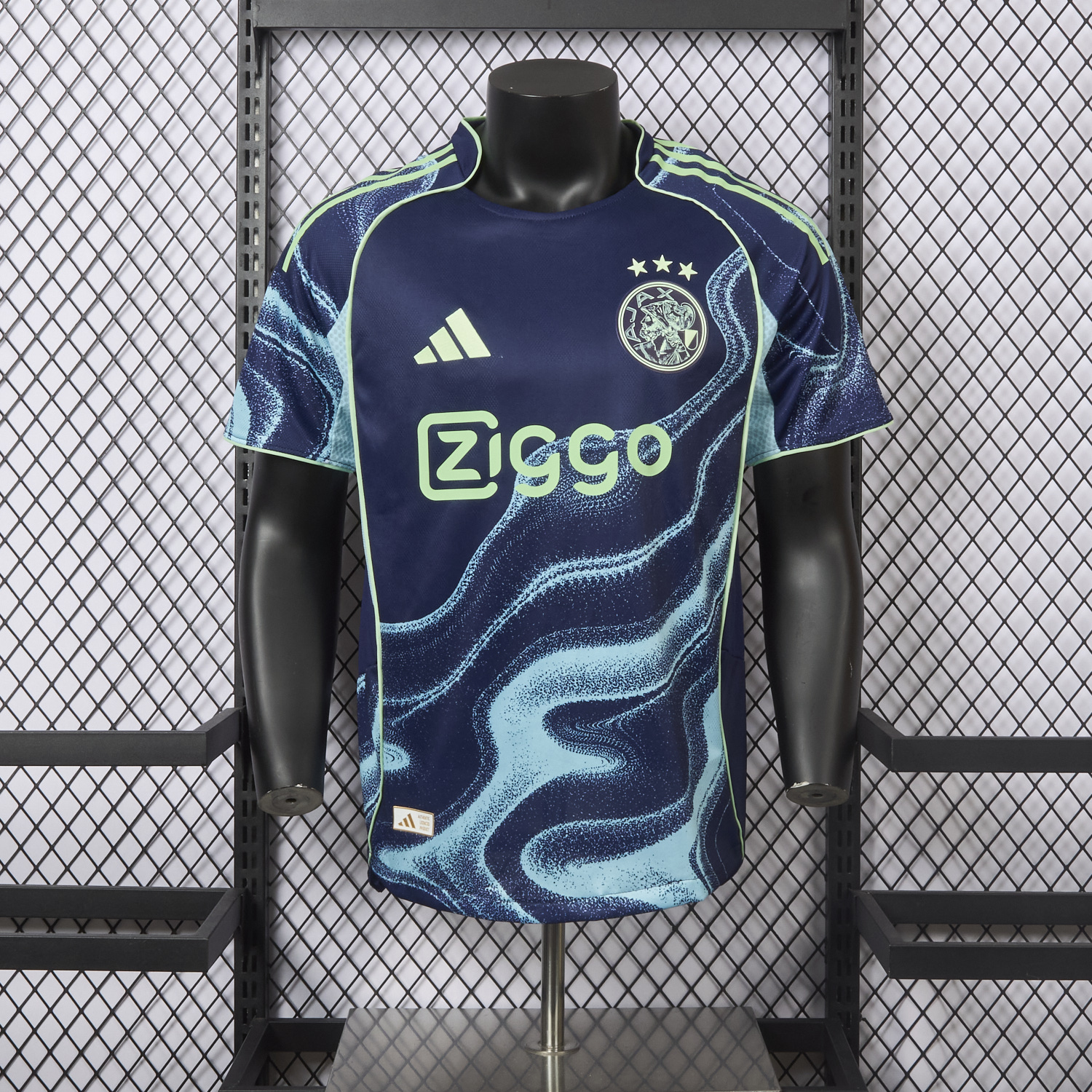 AlphaJersey-Ajax 25-26 Away Deep Blue Jersey - Player Version