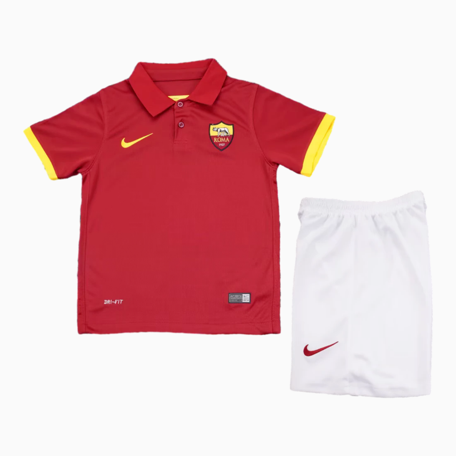 AlphaJersey-Retro Roma 2014-15 Home Kids Kit
