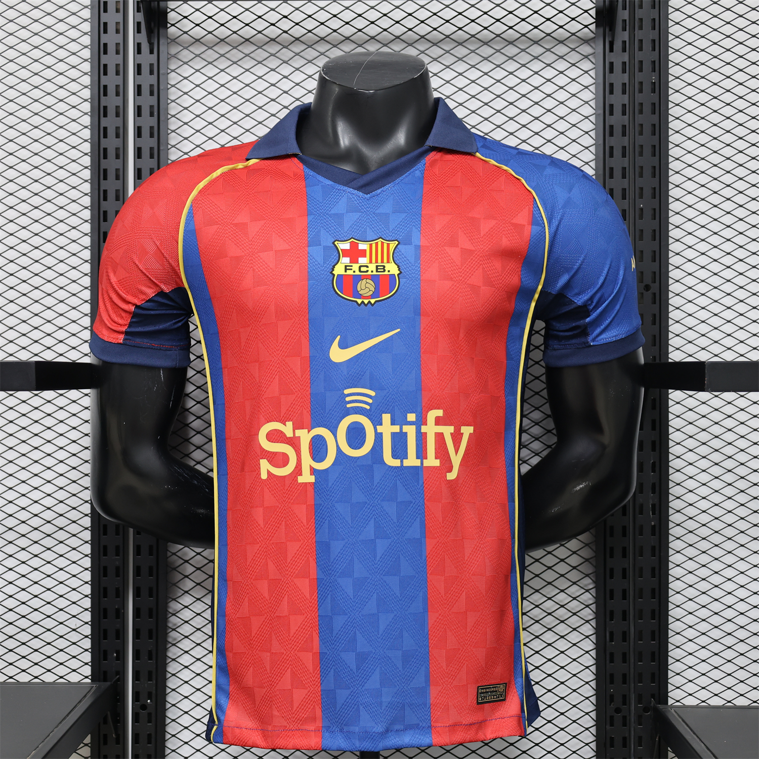 AlphaJersey-Barcelona 25-26 Retro Style Polo Special Jersey - Player Version