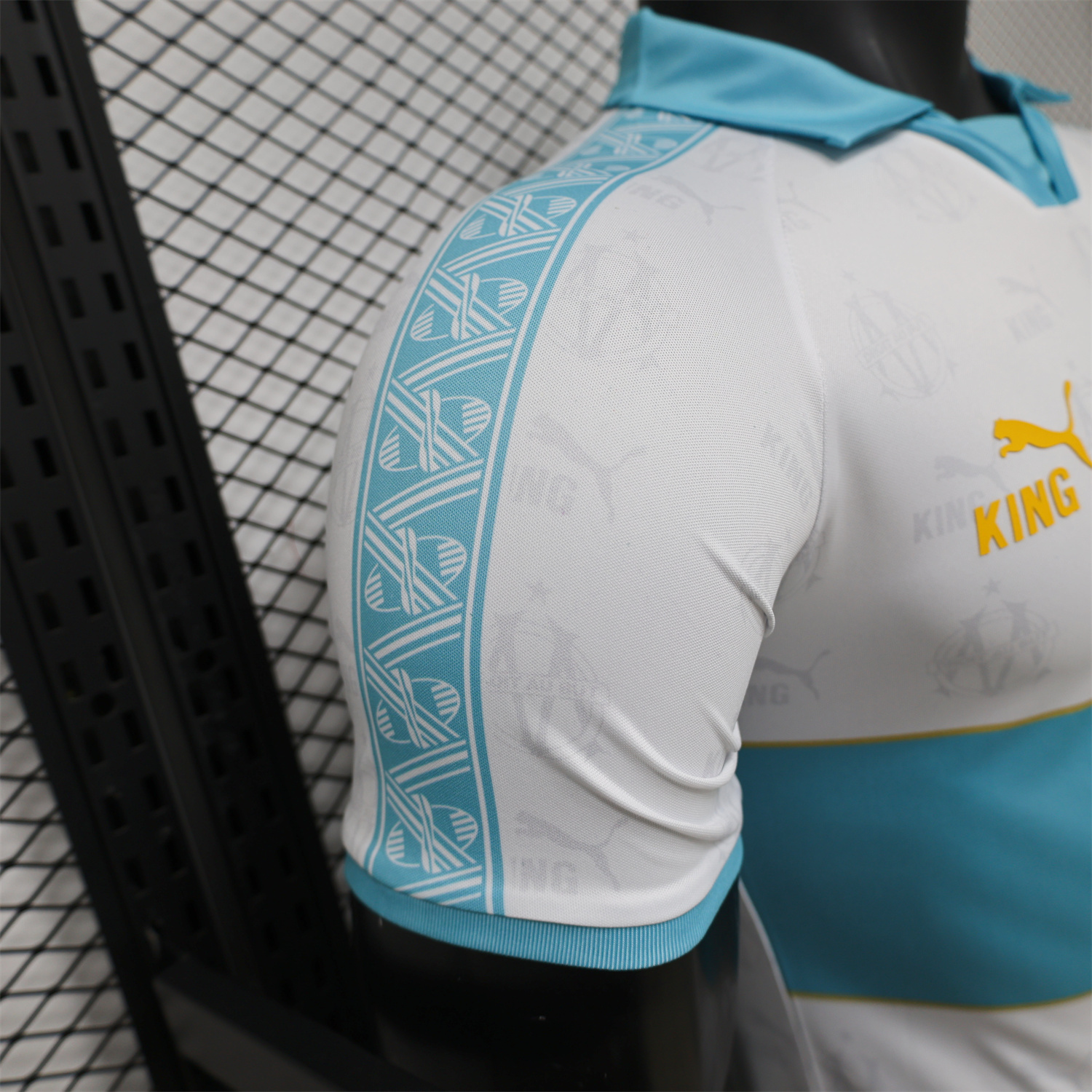 AlphaJersey-Marseille 25-26 Retro Style White Jersey -Player Version