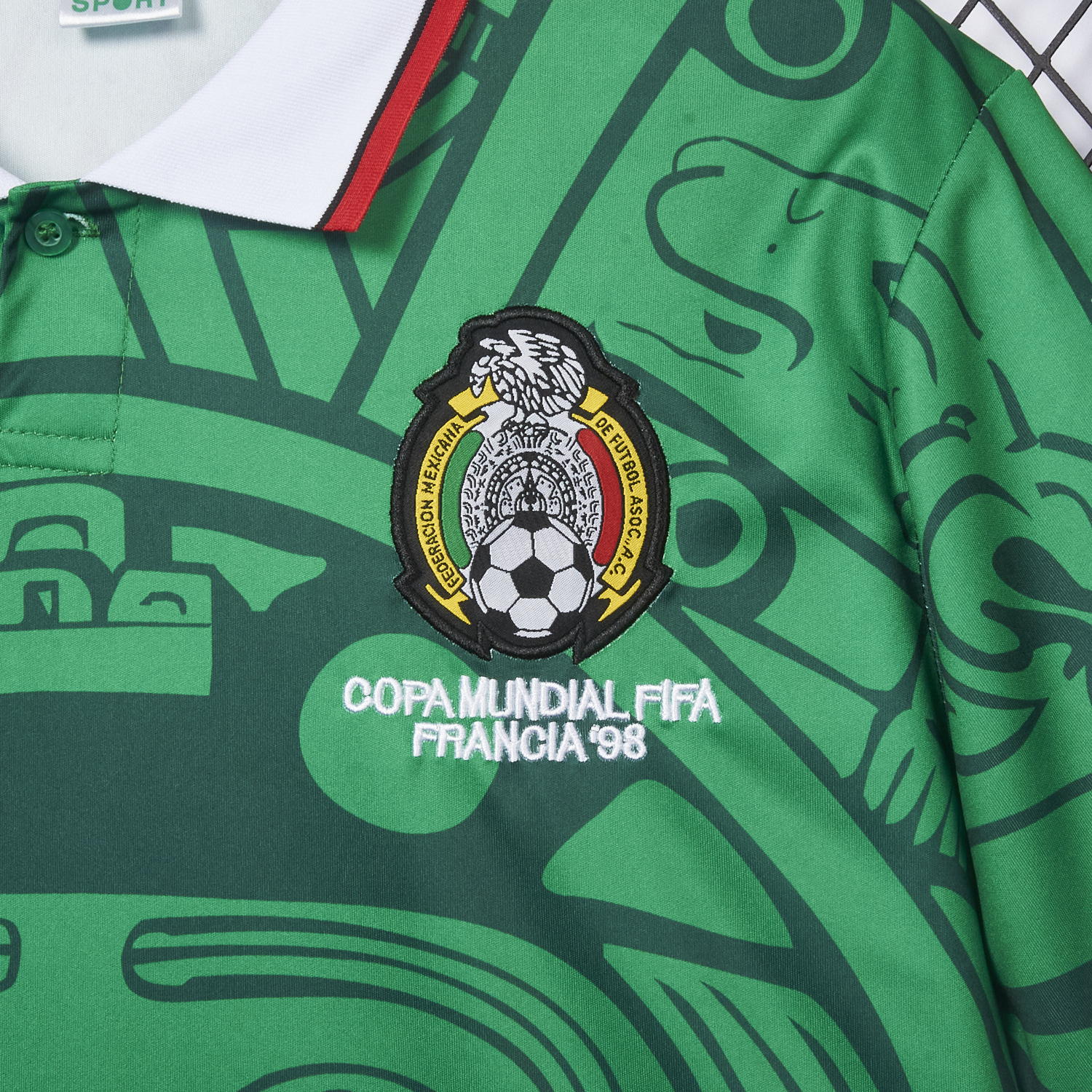 AlphaJersey-Retro Mexico 1998 Home Special Edition Jersey