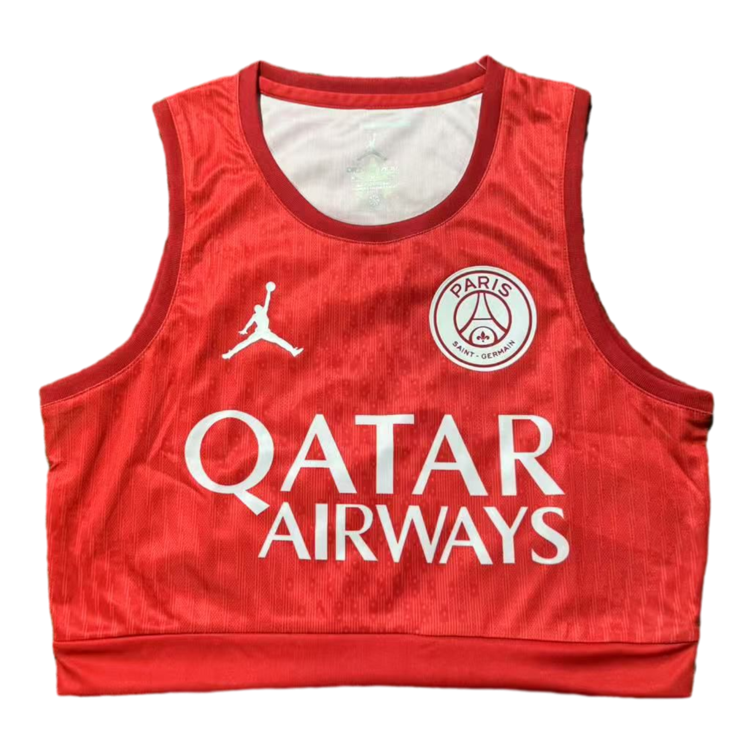AlphaJersey-Women's Paris Saint-Germain PSG 25-26 Red Yoga Vest