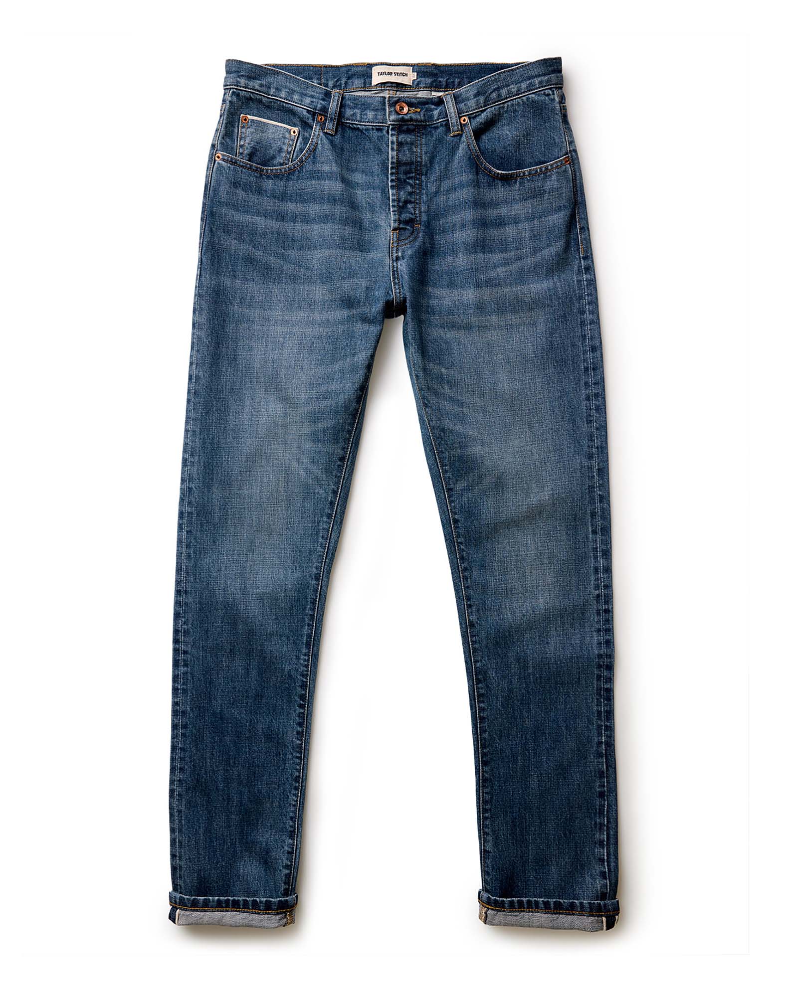 The Slim Jean in Mid Wash Organic Selvedge | Modern Menswear by yycbvcnbmmnbm