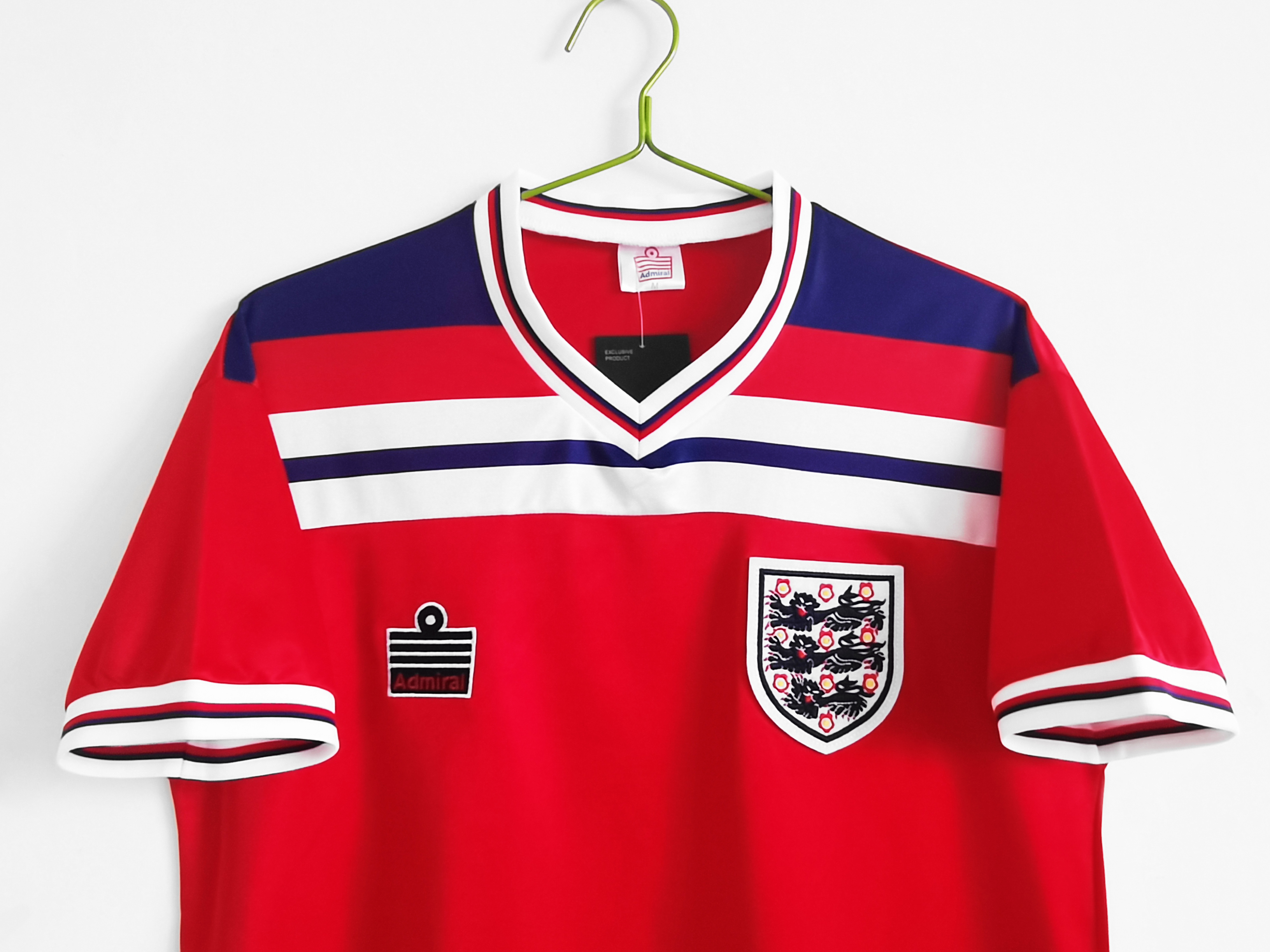 AlphaJersey-Retro England 1982 Away Stadium Jersey