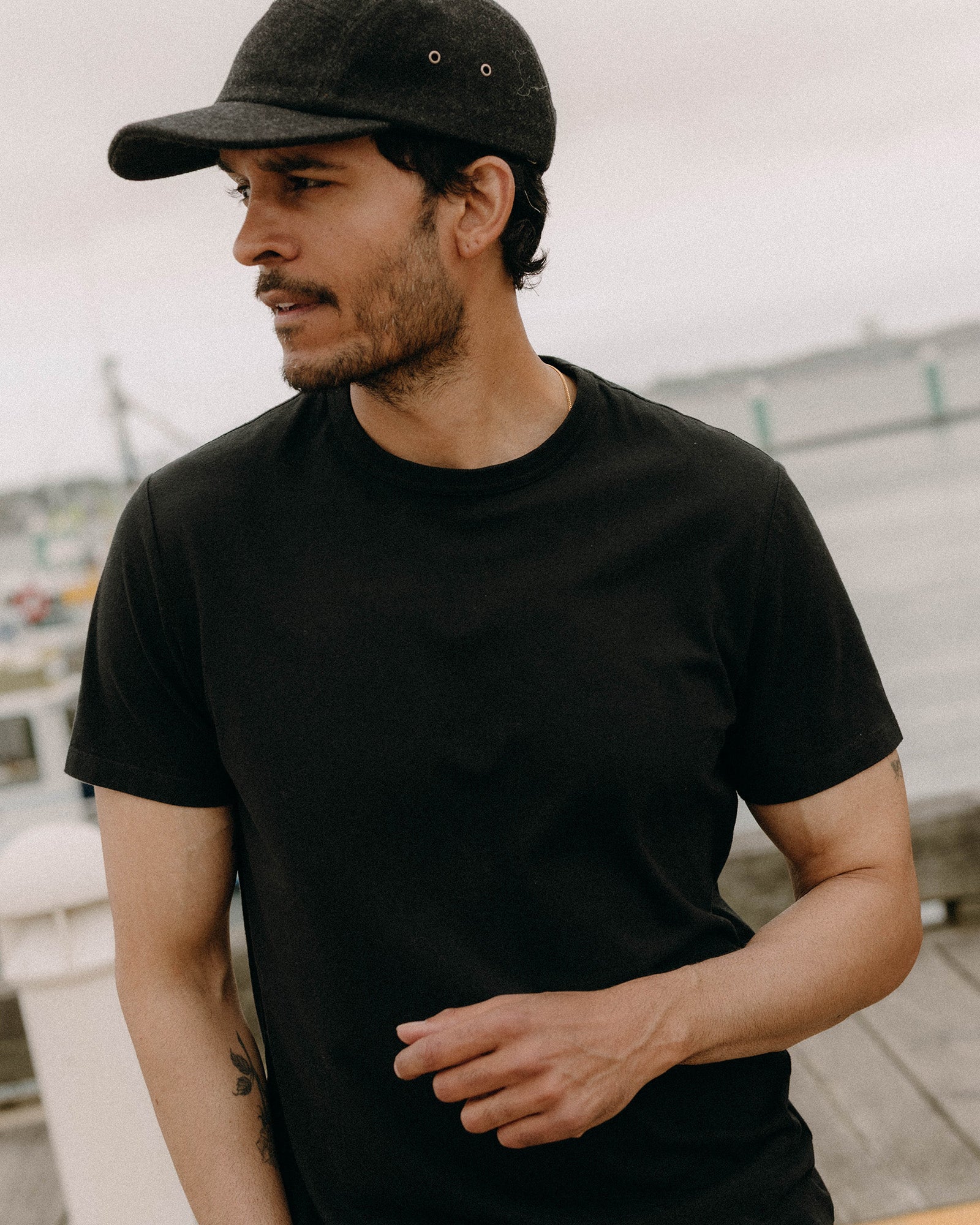 The Organic Cotton Tee in Black | Modern Menswear by yycbvcnbmmnbm