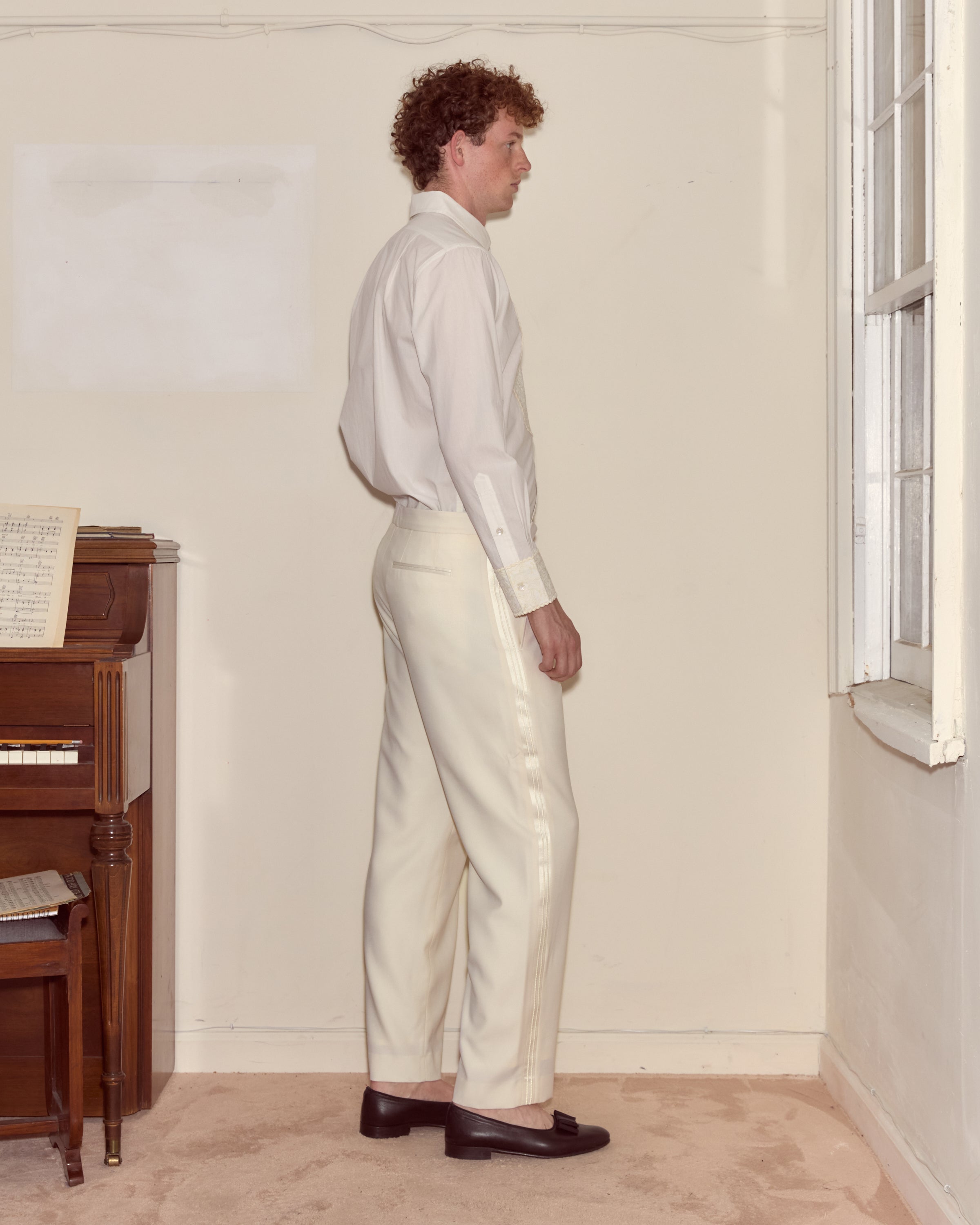 Meringue Smoking Trousers | Modern Menswear by yycbvcnbmmnbm