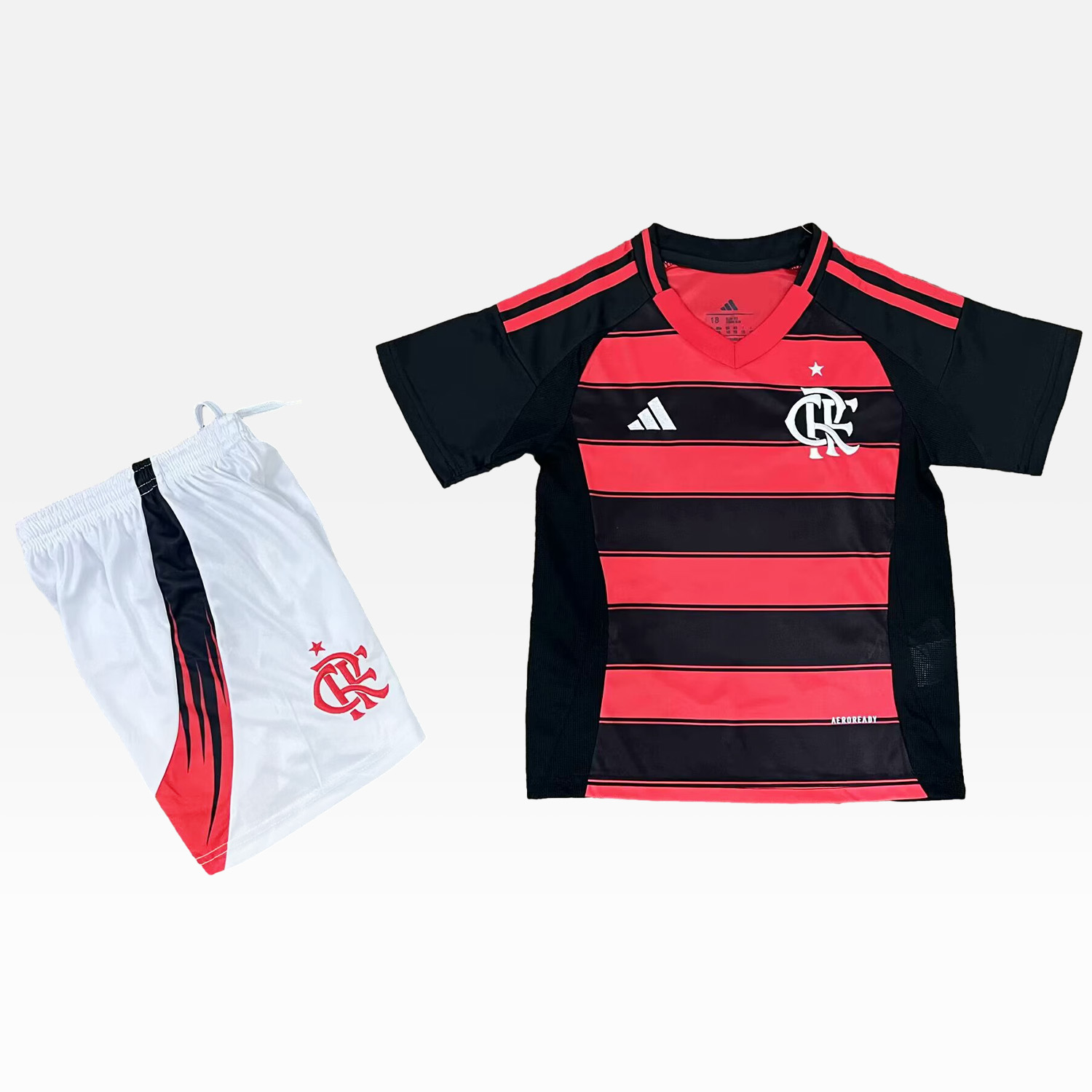 AlphaJersey-Flamengo 25-26 Home Unsponsored Kids Kit