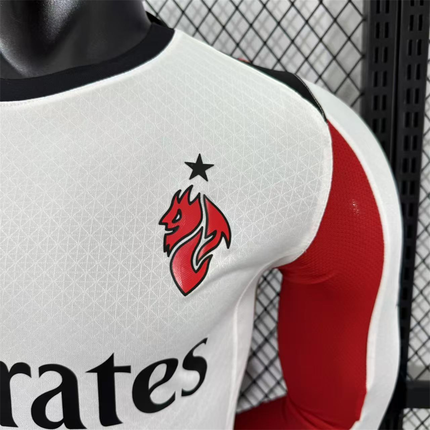 AlphaJersey-AC Milan 25-26 Away White Long Sleeves Jersey - Player Version