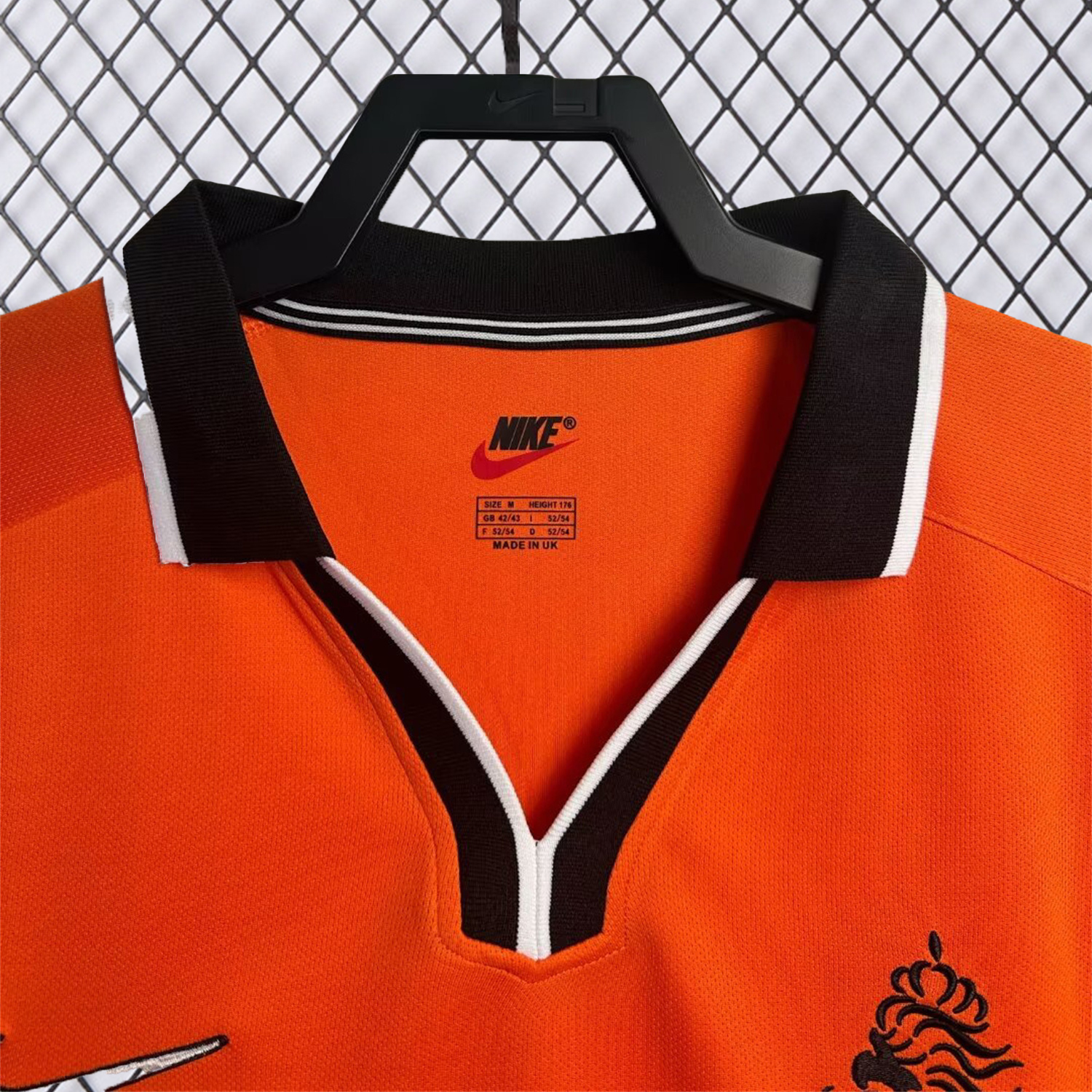 AlphaJersey-Retro Netherlands 1998 Home Long Sleeves Jersey
