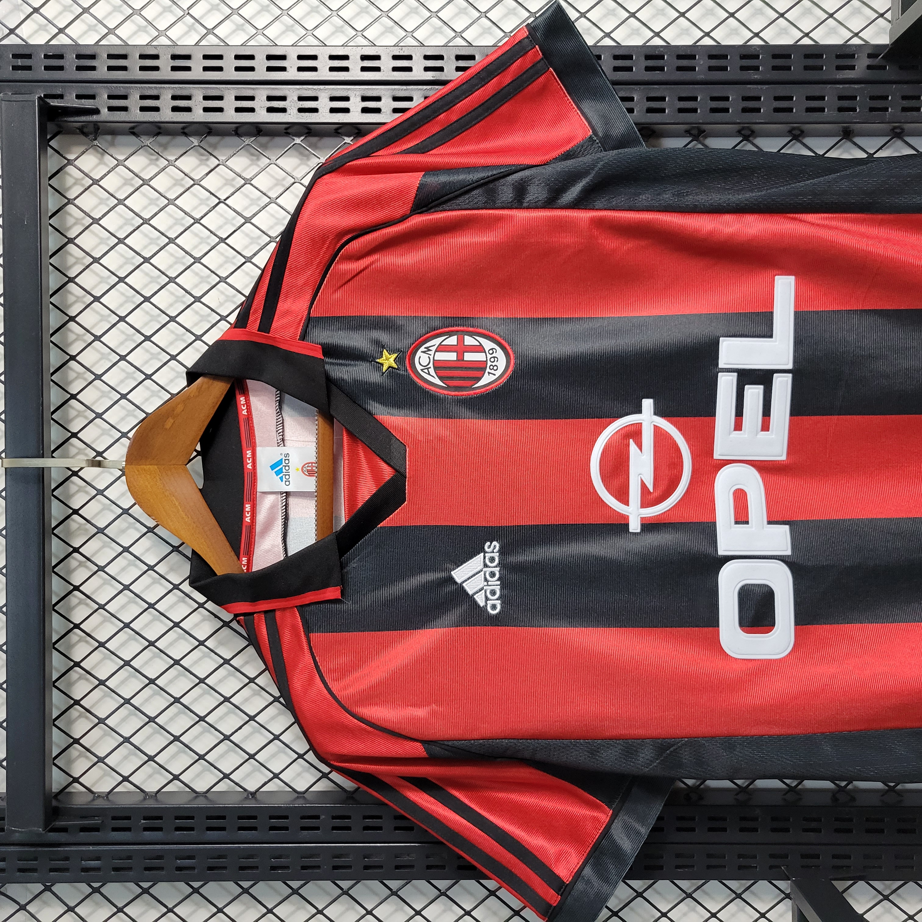 AlphaJersey-Retro AC Milan 98-99 Home Stadium Jersey