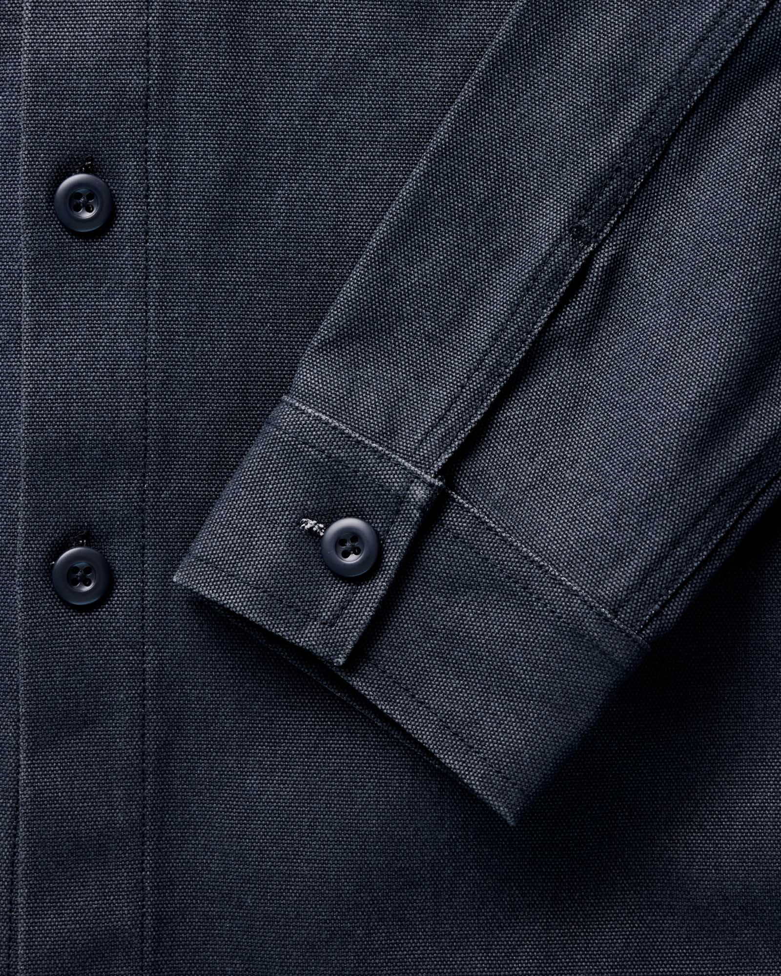 The Shop Shirt in Navy Chipped Canvas | Modern Menswear by yycbvcnbmmnbm