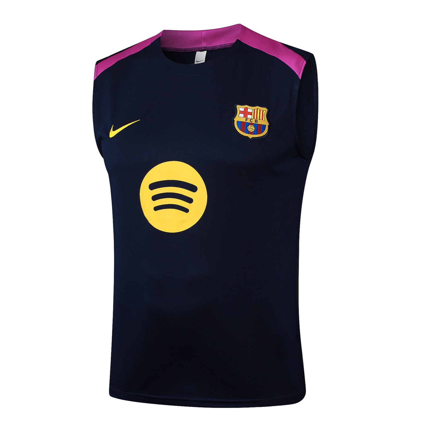 AlphaJersey-Barcelona 25-26 Vest Training Set - Deep Blue Black Vest and Shorts